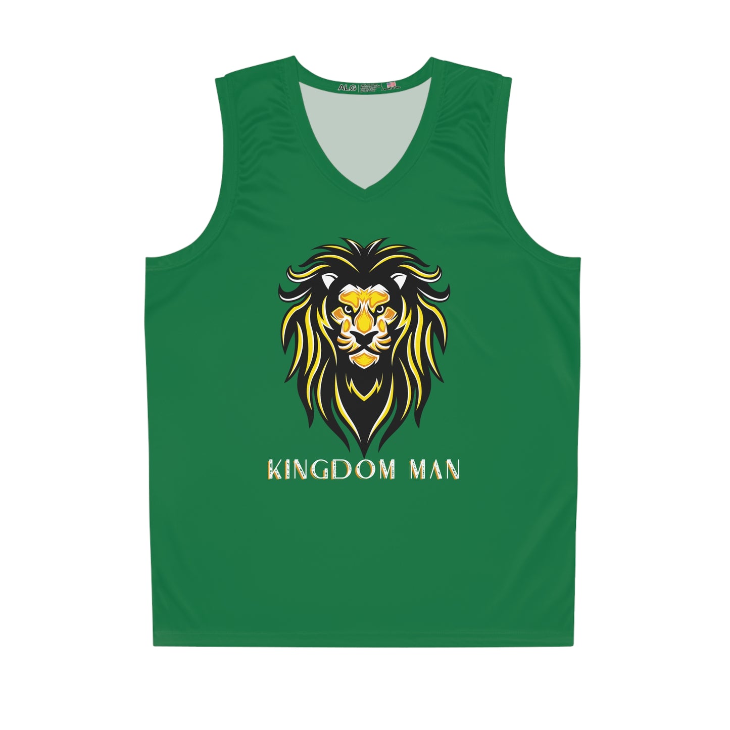 Kingdom Man (Gold) Basketball Jersey DARK GREEN