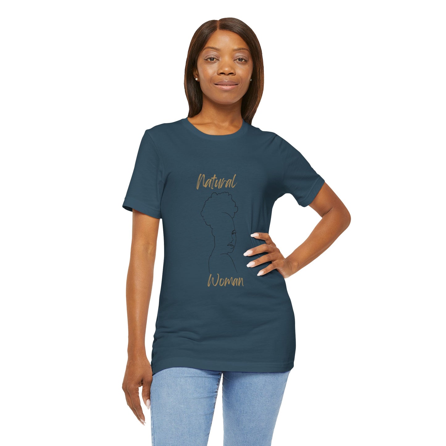 Natural Woman Twist Afro (BL) Short Sleeve T-Shirt