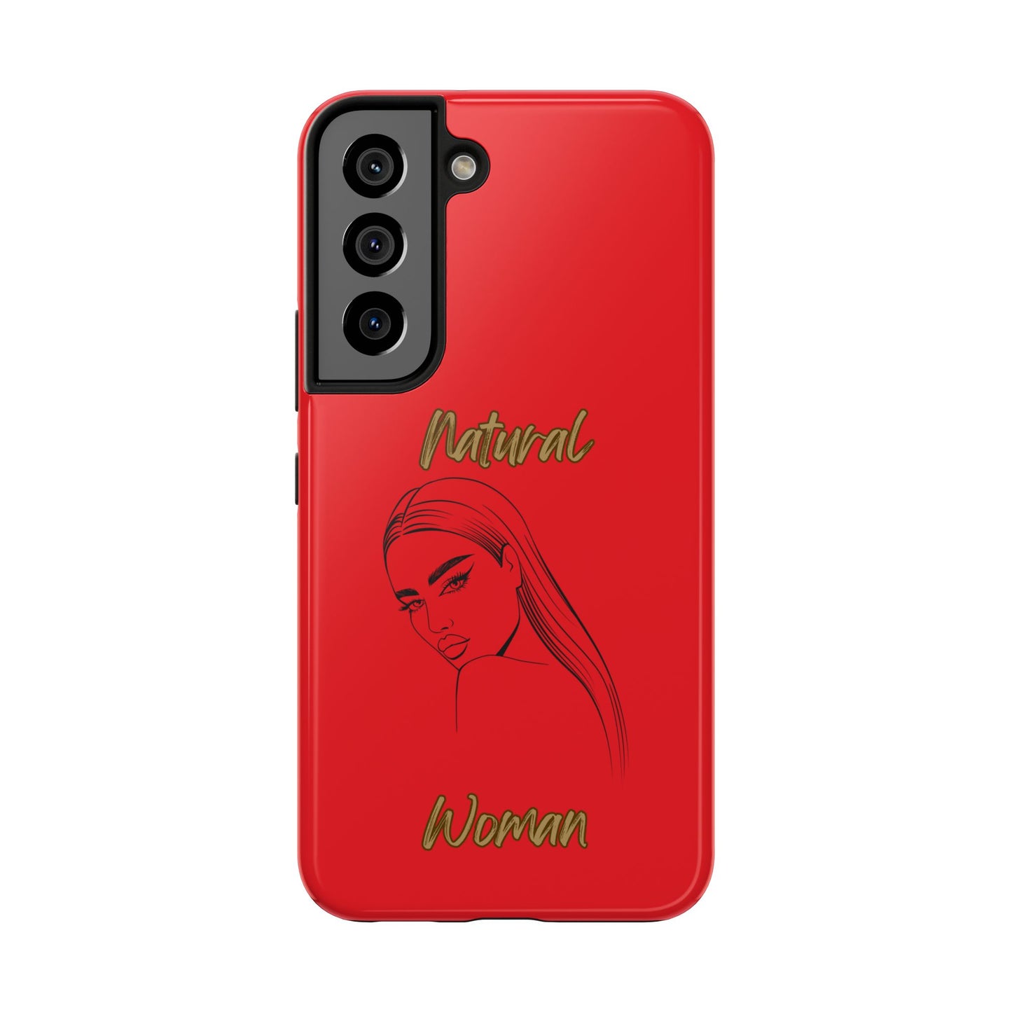 Natural Woman The Stare (BL)Tough Phone Cases RED