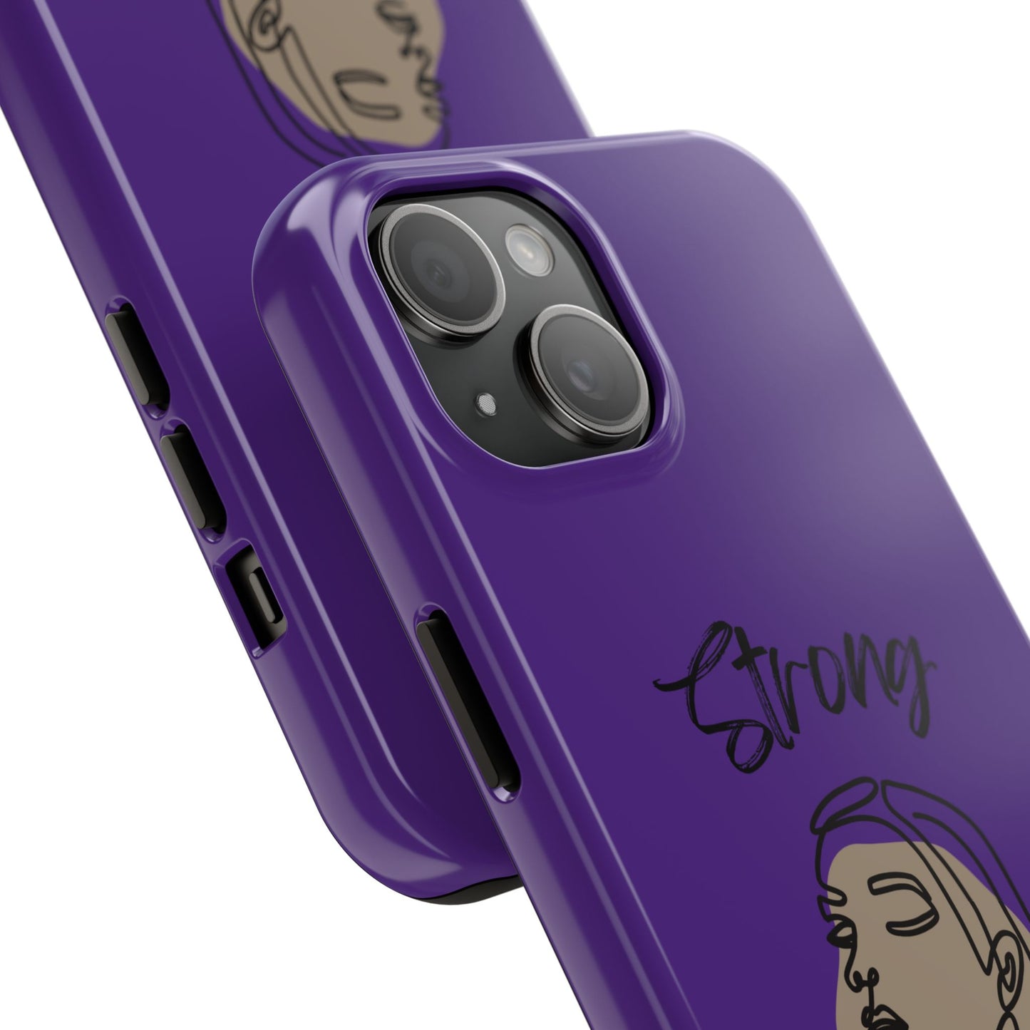 STRONG MOMMA Samsung Galaxy Tough Phone Cases (BL) Purple