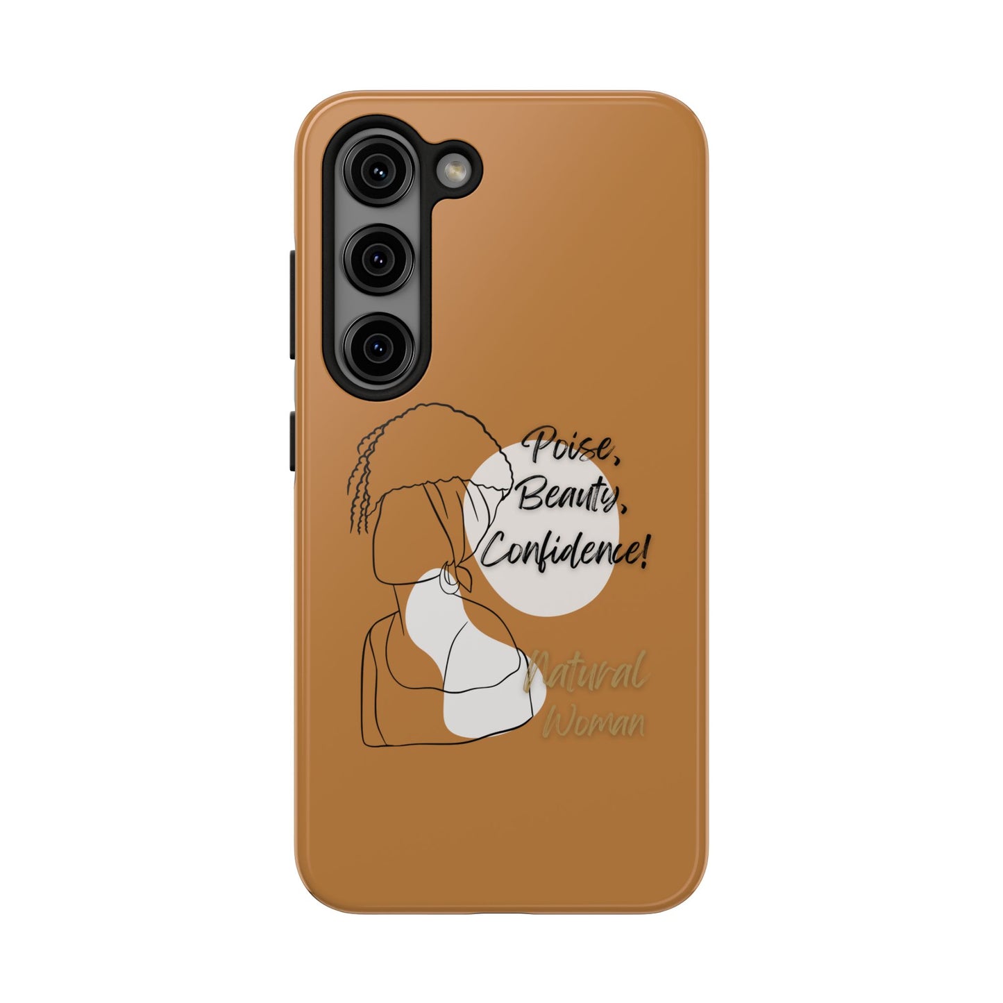 Natural woman Puff (BL)Tough Phone Cases LIGHT BROWN