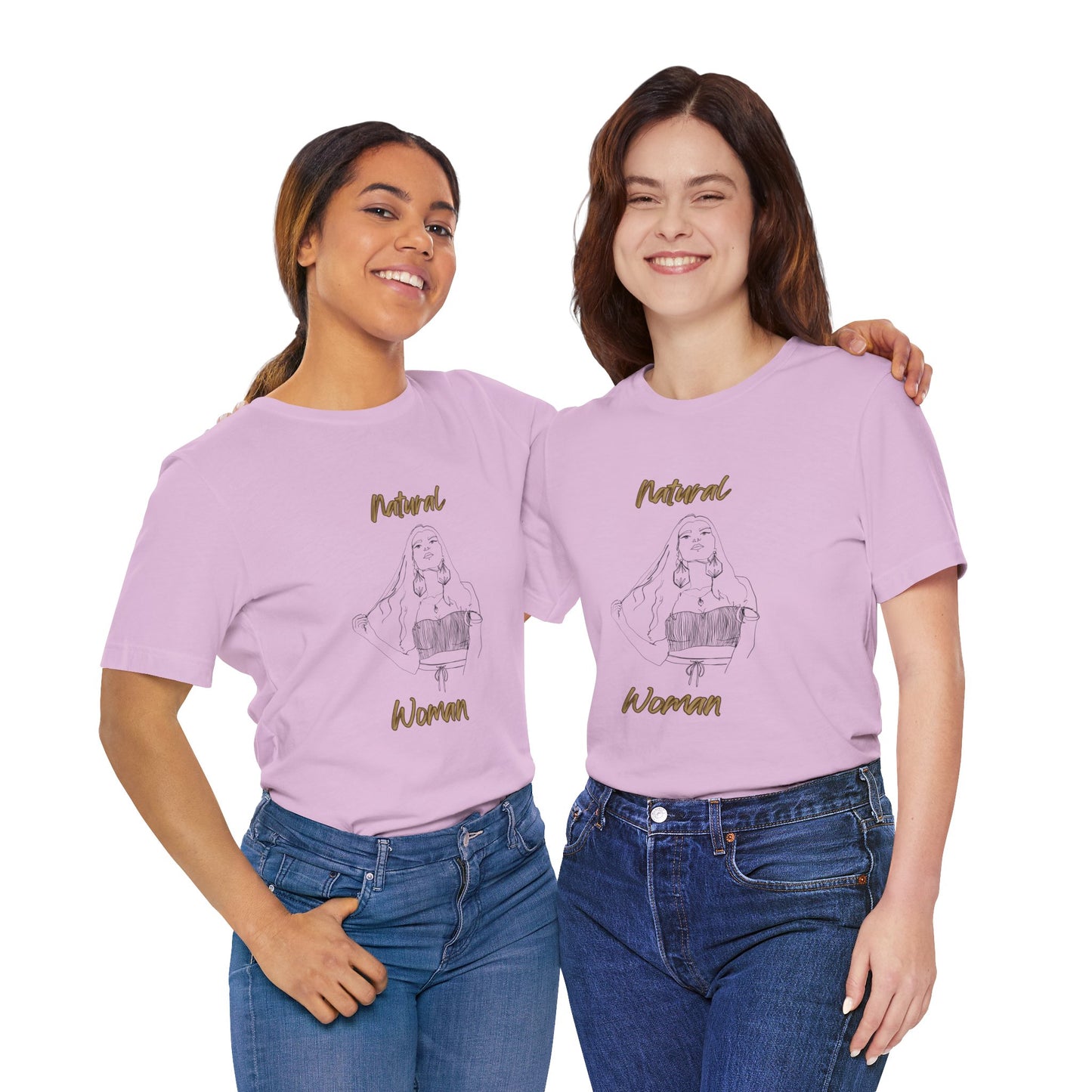 Natural Woman Thinking (BL) Short Sleeve T-Shirt
