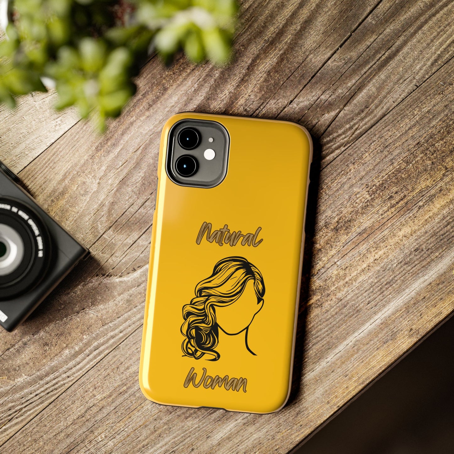 Natural Woman Long Curl (BL)Tough Phone Cases YELLOW