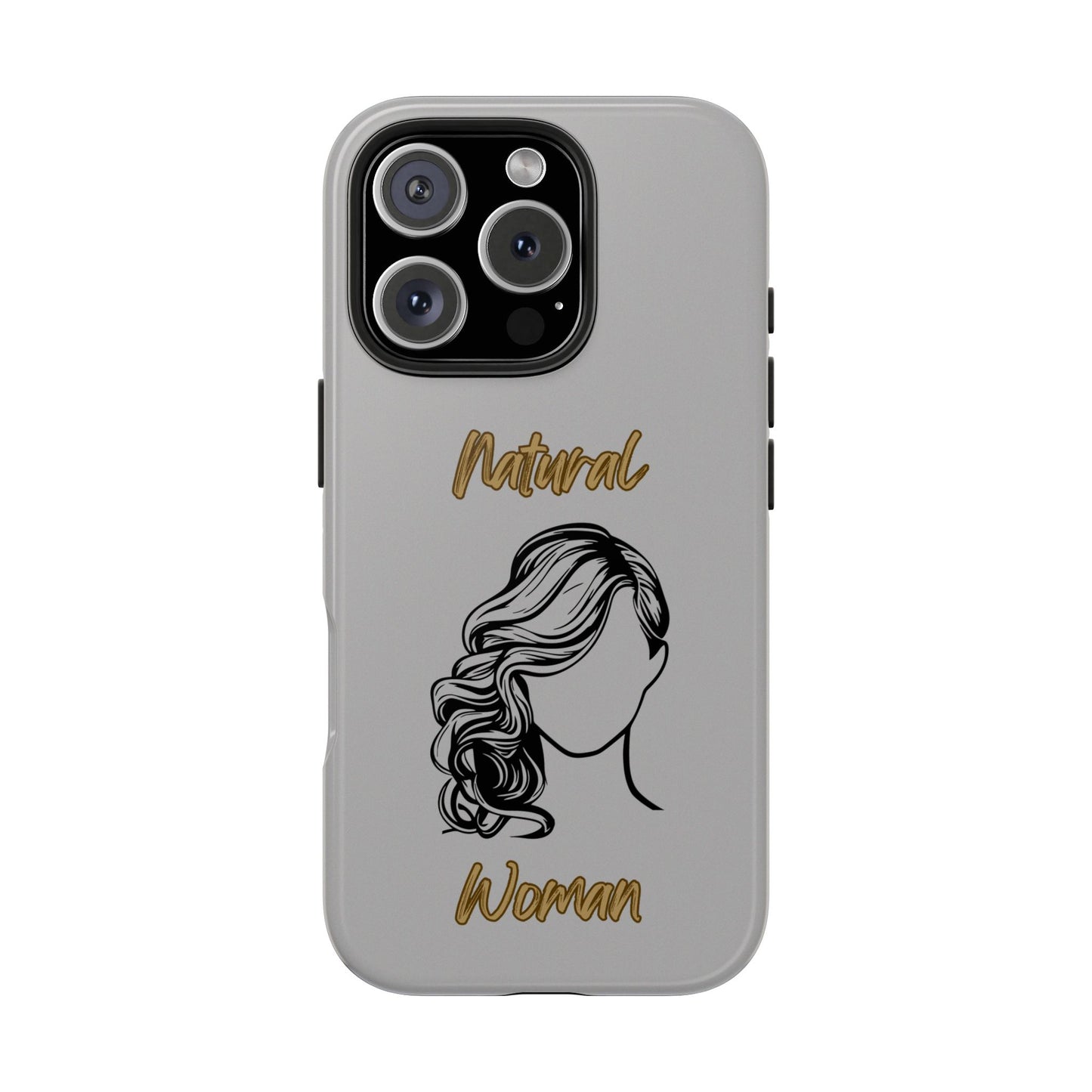 Natural Woman Long Curl (BL)Tough Phone Cases LIGHT GREY