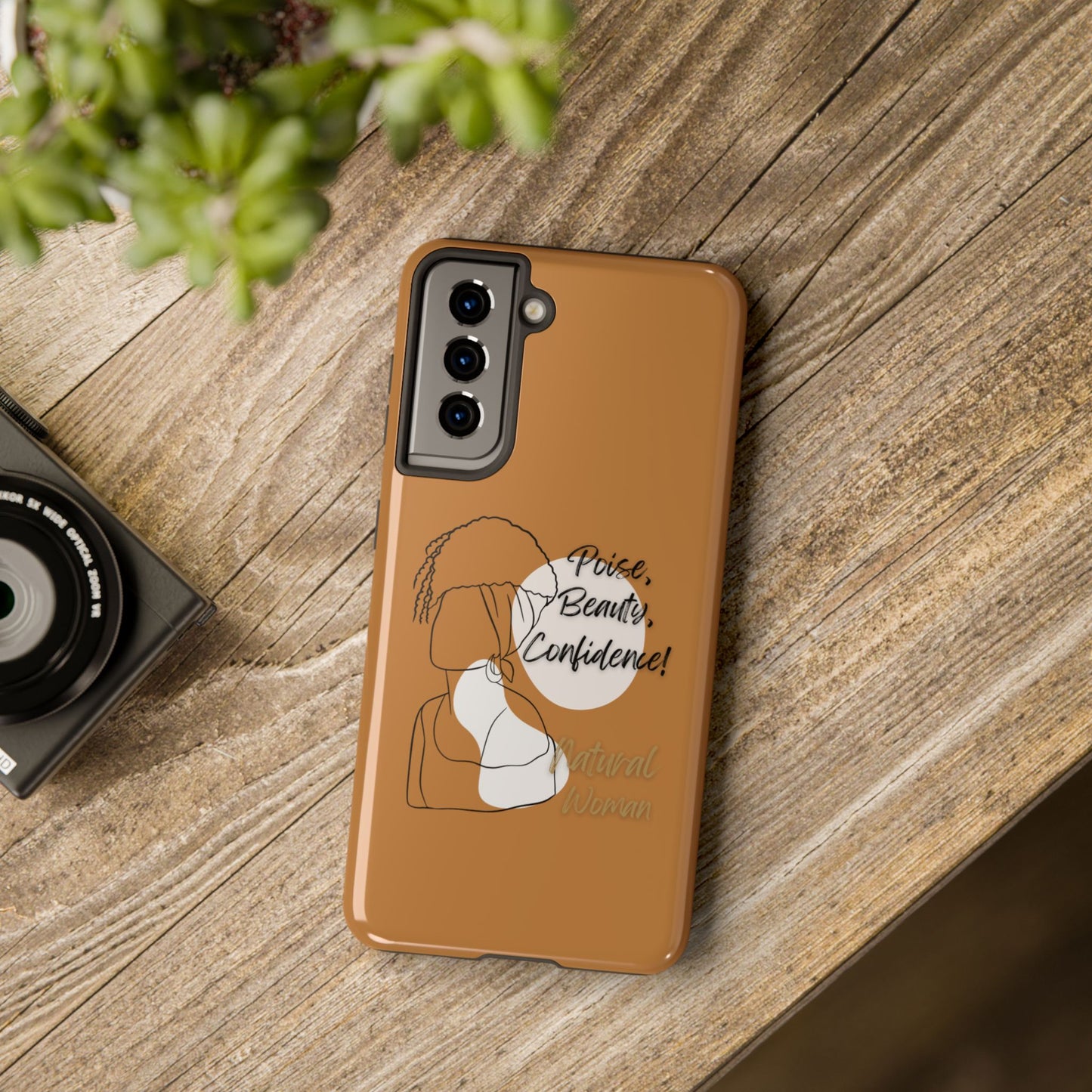 Natural woman Puff (BL)Tough Phone Cases LIGHT BROWN