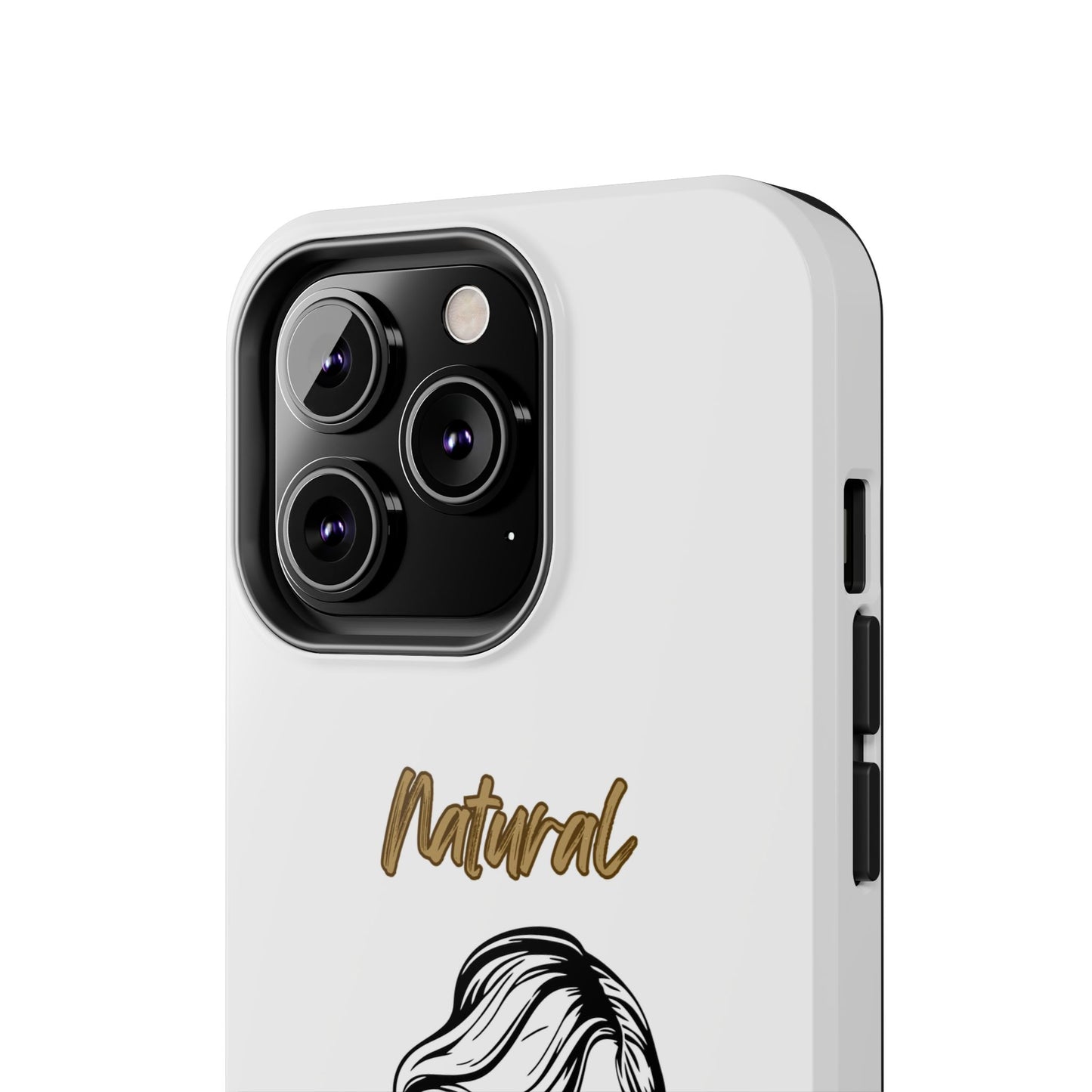 Natural Woman Long Curl (BL)Tough Phone Cases WHITE