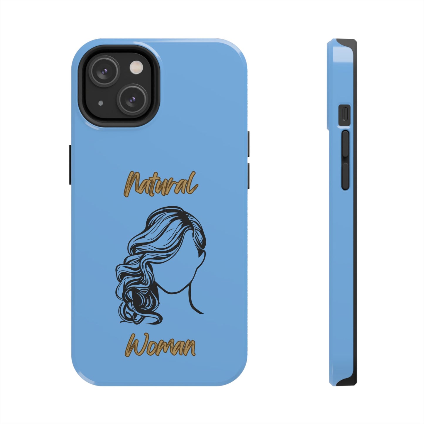 Natural Woman Long Curl (BL)Tough Phone Cases LIGHT BLUE