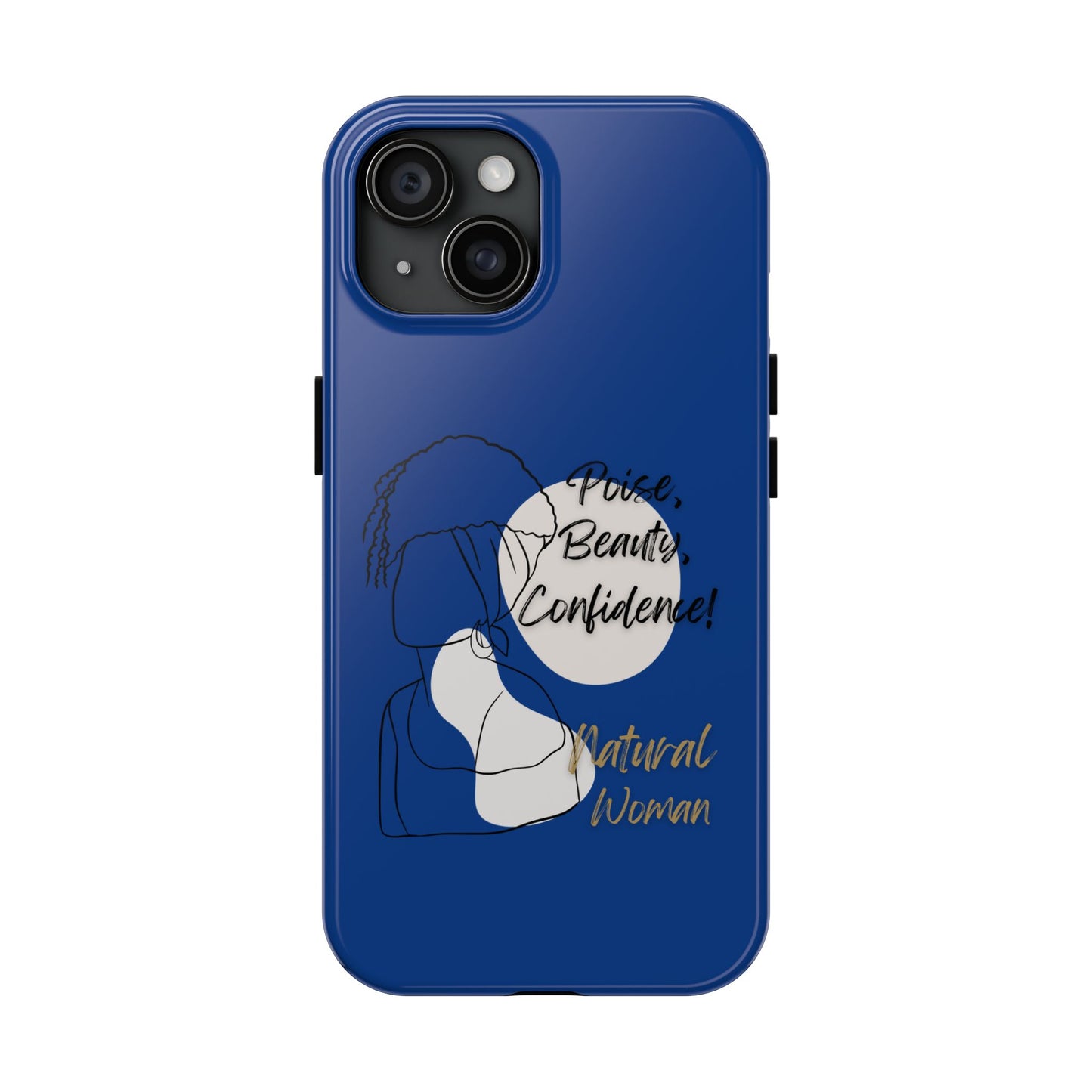 Natural Woman Puff (BL)Tough Phone Cases DARK BLUE