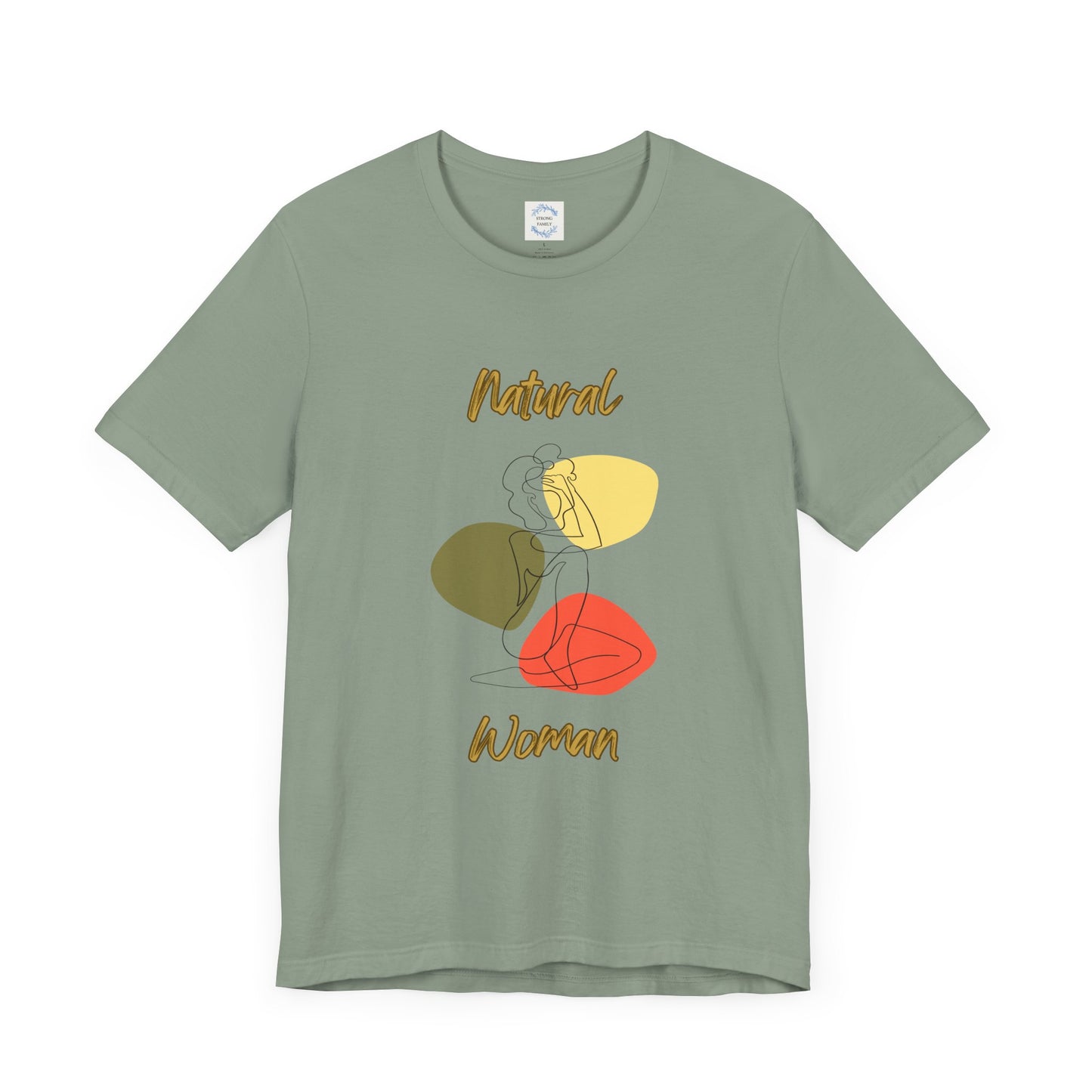 Natural Woman Colorful Pose (BL) Short Sleeve T-Shirt