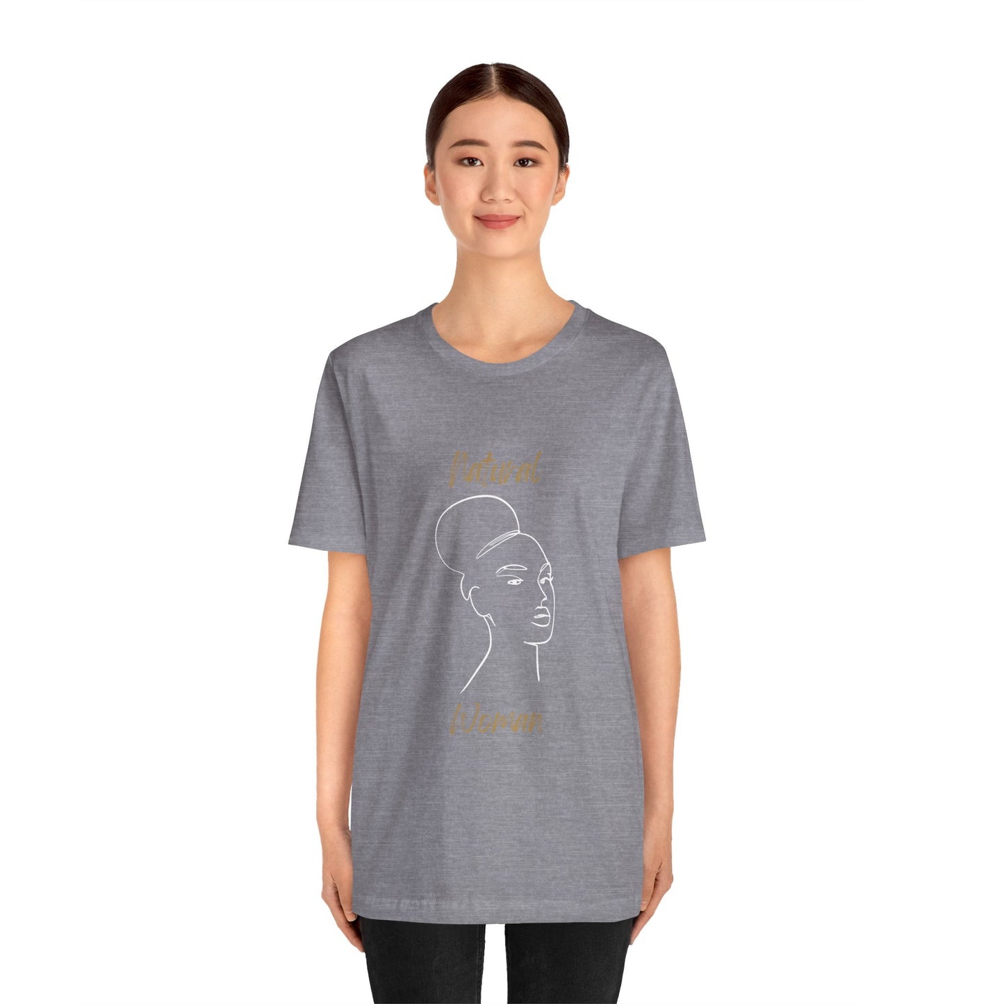 Natural Woman Hair Up (WL) Short Sleeve T-Shirt