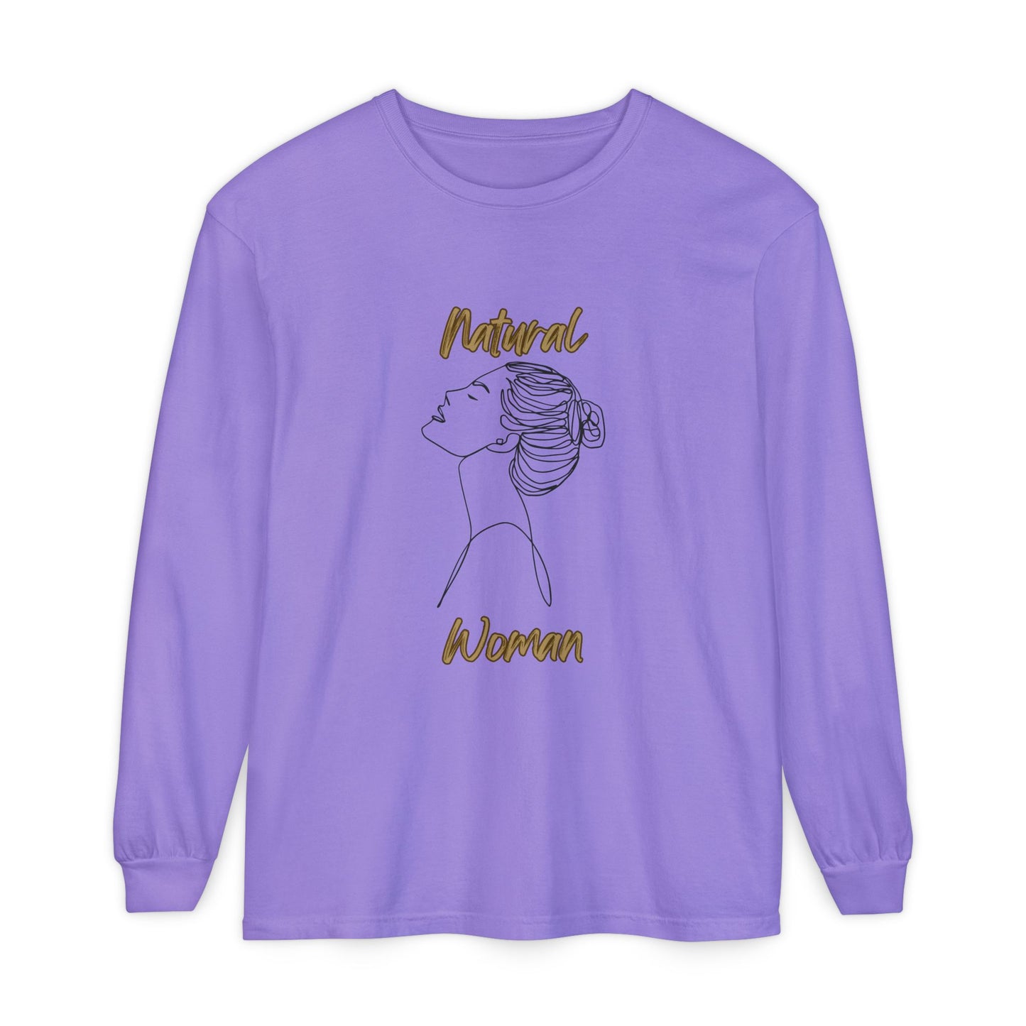 Natural Woman Wet Bun (BL) Long Sleeve T-Shirt