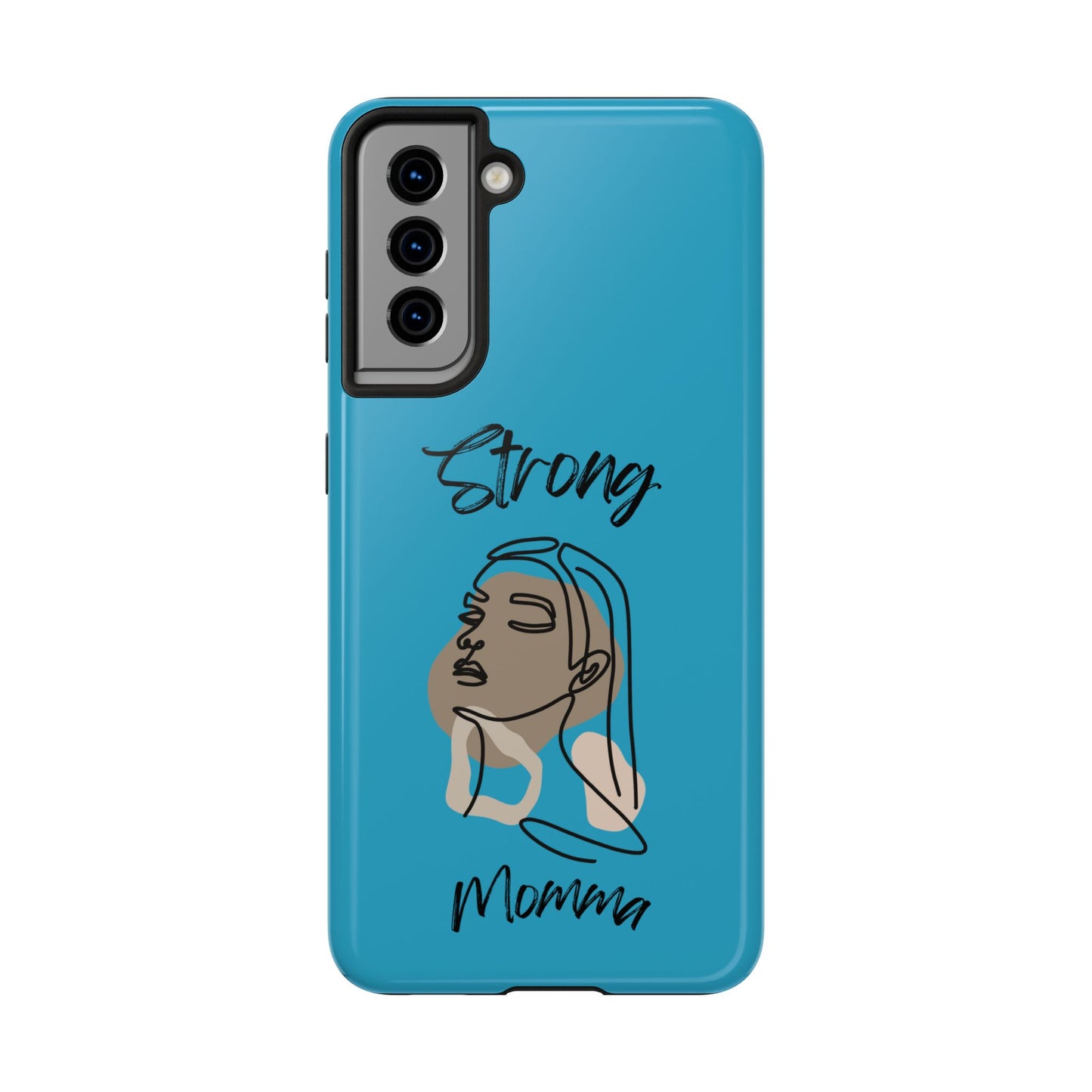 STRONG MOMMA Samsung Galaxy Tough Phone Cases (BL) Turquoise