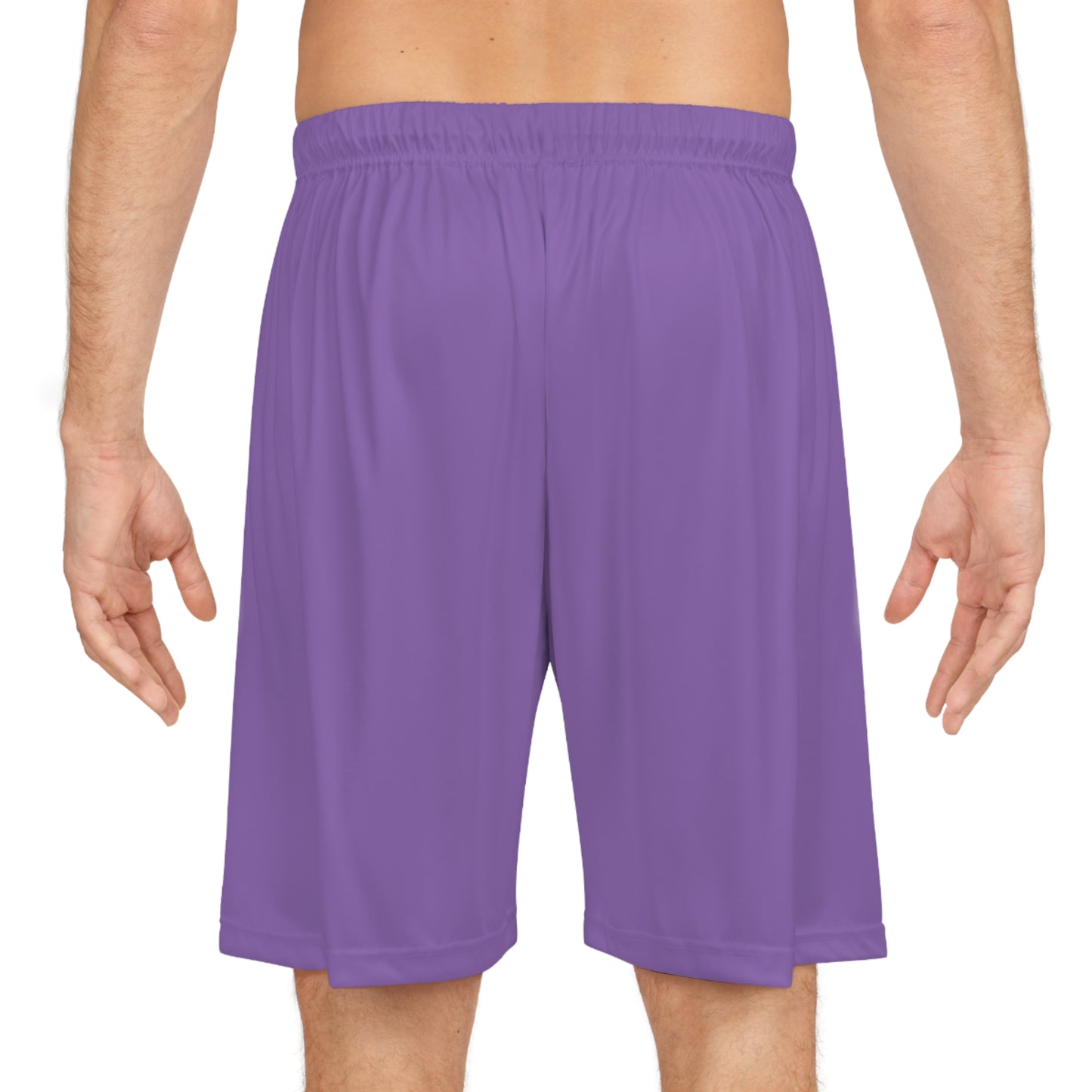 Kingdom Man (Gold) Basketball Shorts LIGHT PURPLE