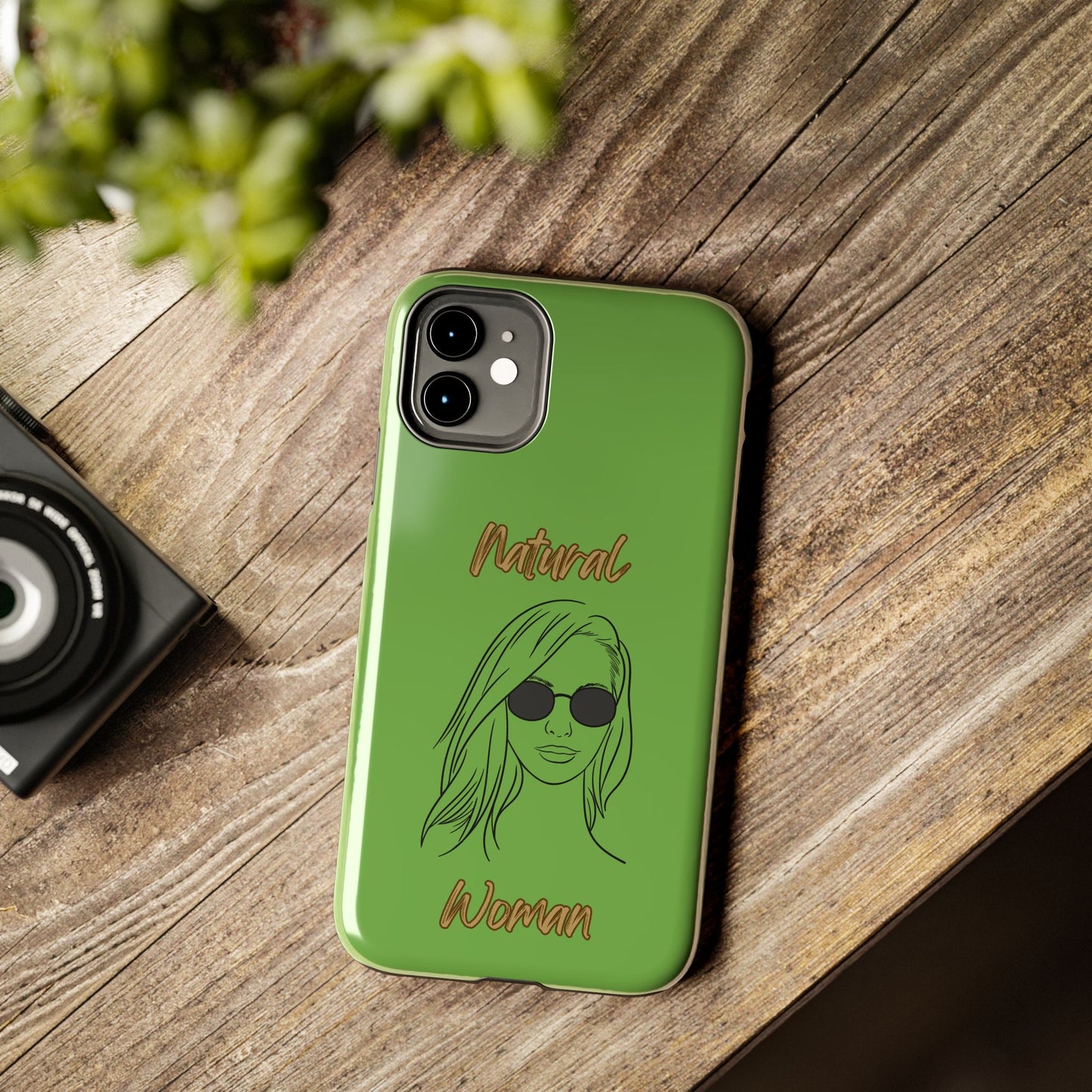 Natural Woman Shades (BL)Tough Phone Cases GREEN
