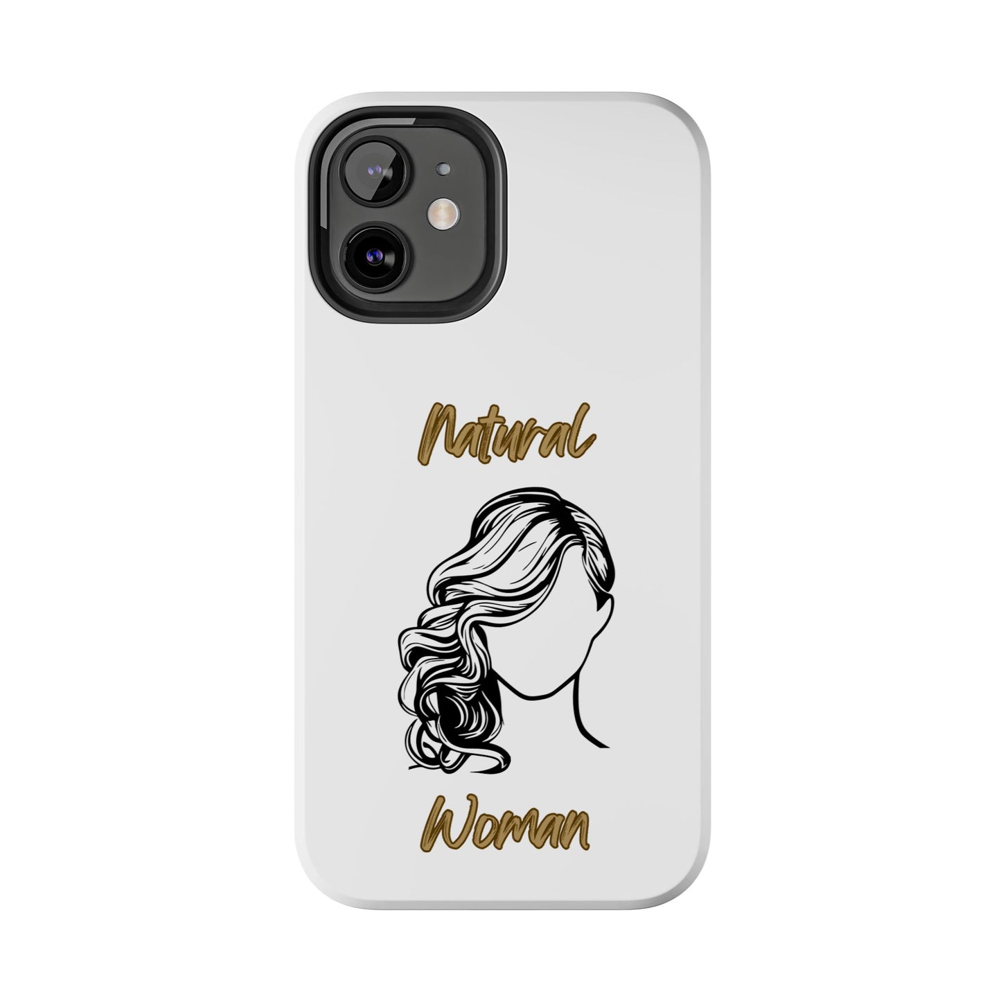 Natural Woman Long Curl (BL)Tough Phone Cases WHITE