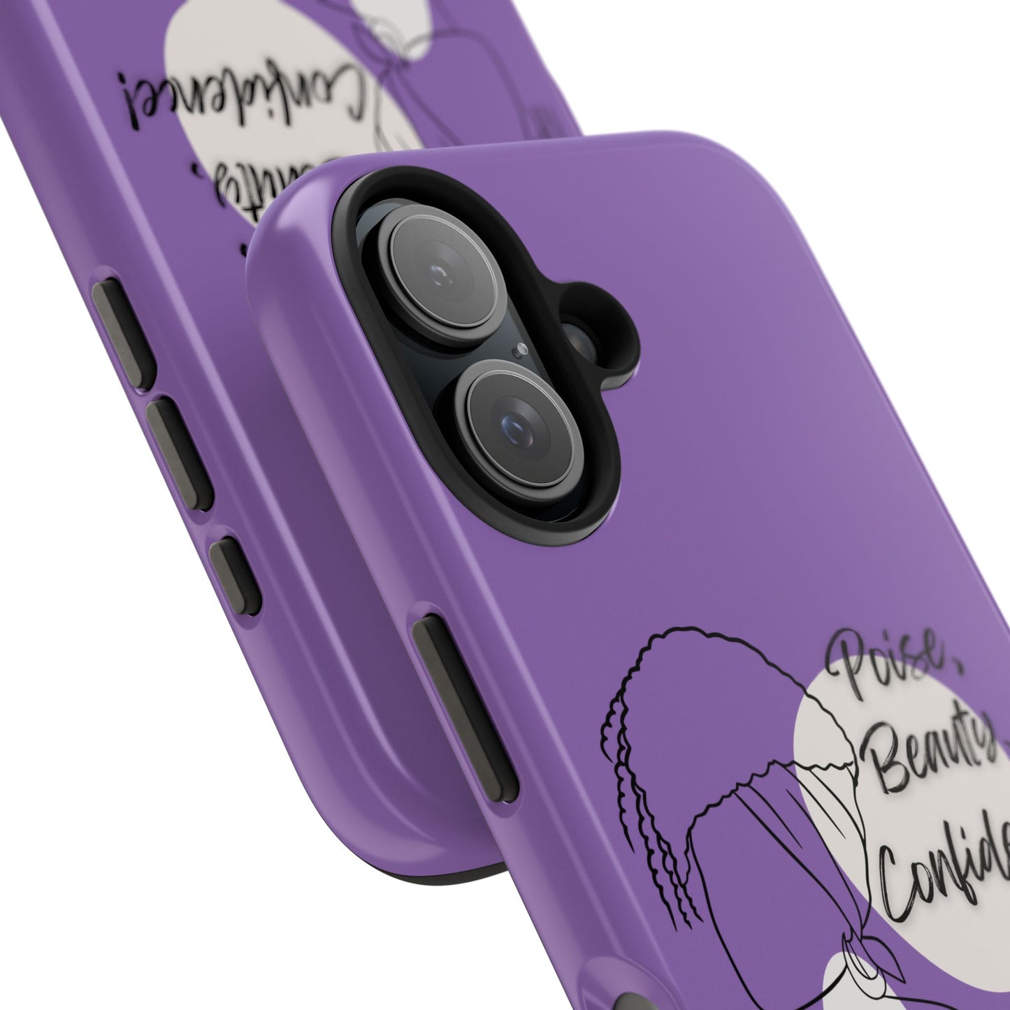 Natural Woman Puff (BL)Tough Phone Cases LIGHT PURPLE