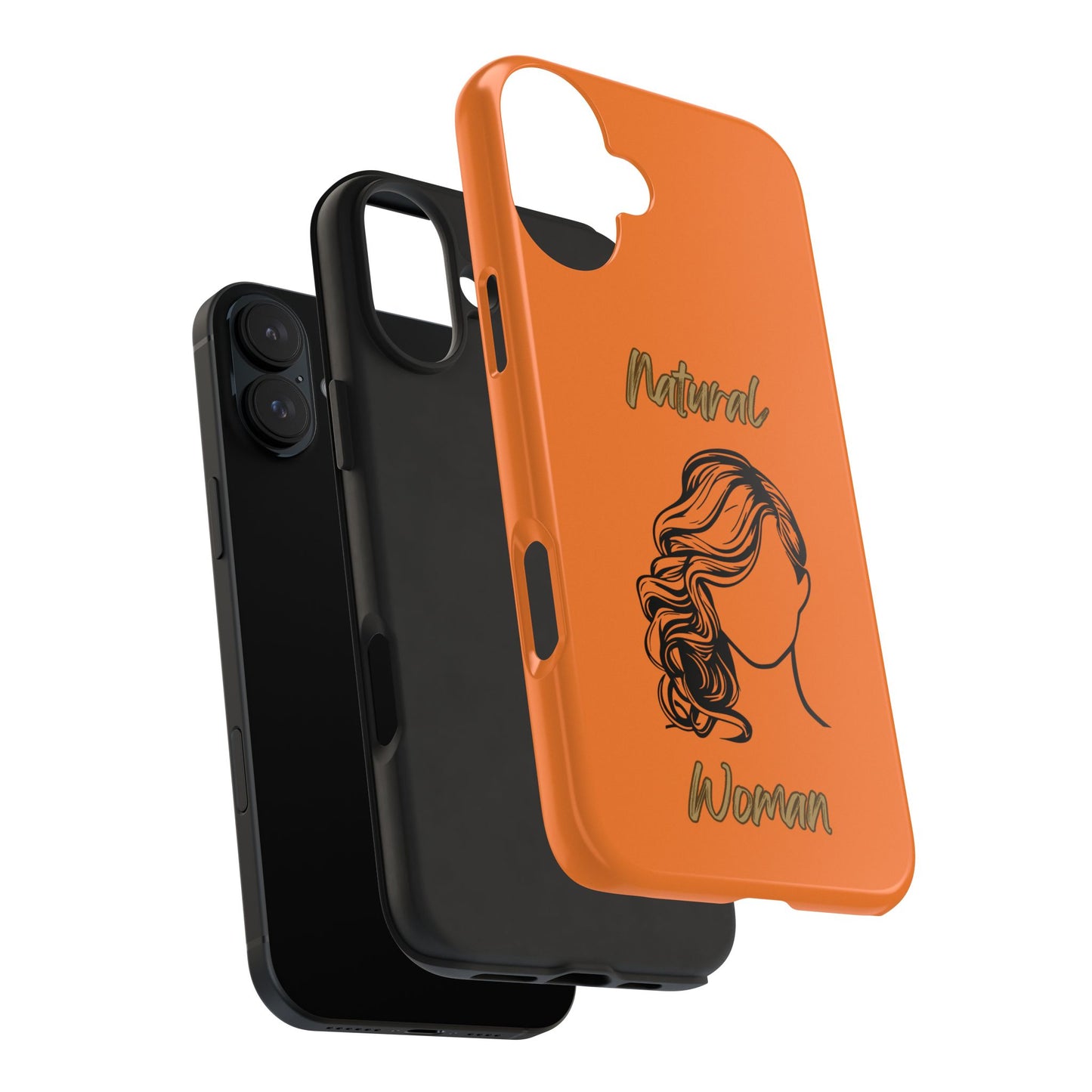 Natural Woman Long Curl (BL)Tough Phone Cases CRUSTA