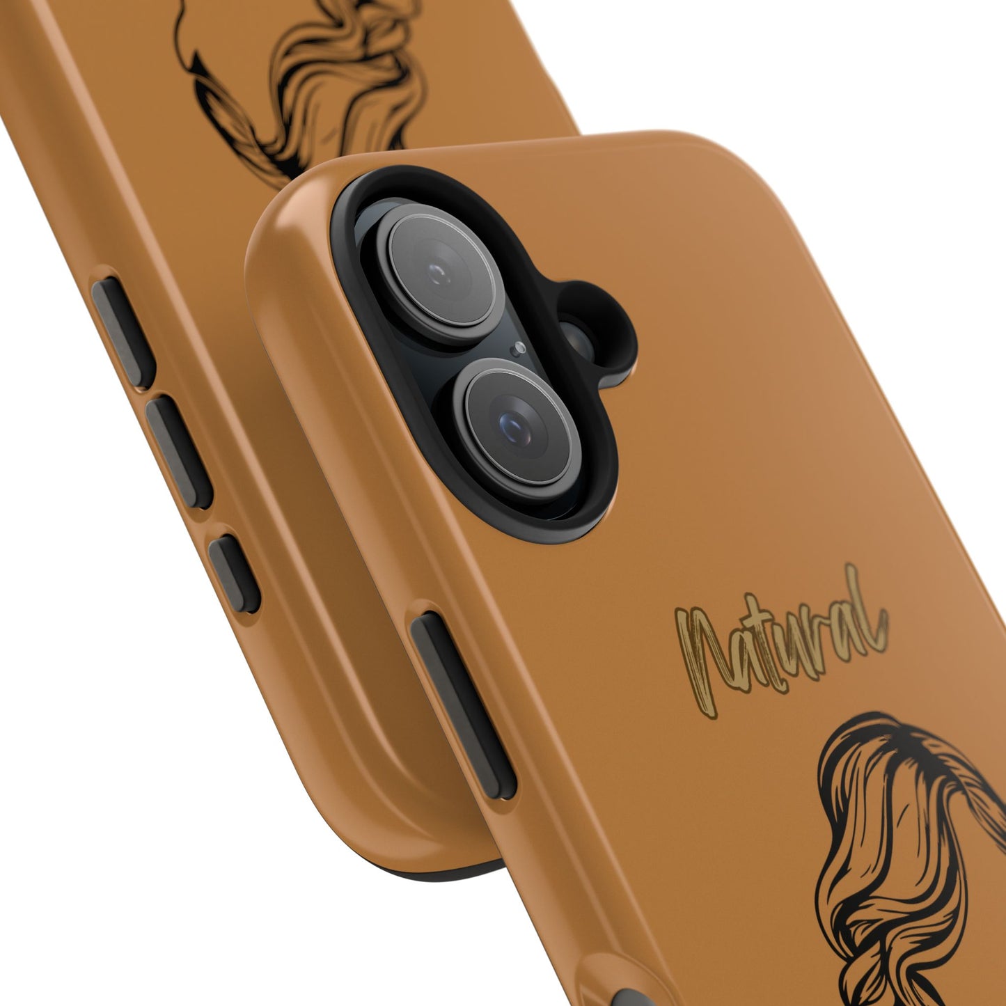Natural Woman Long Curl (BL)Tough Phone Cases LIGHT BROWN