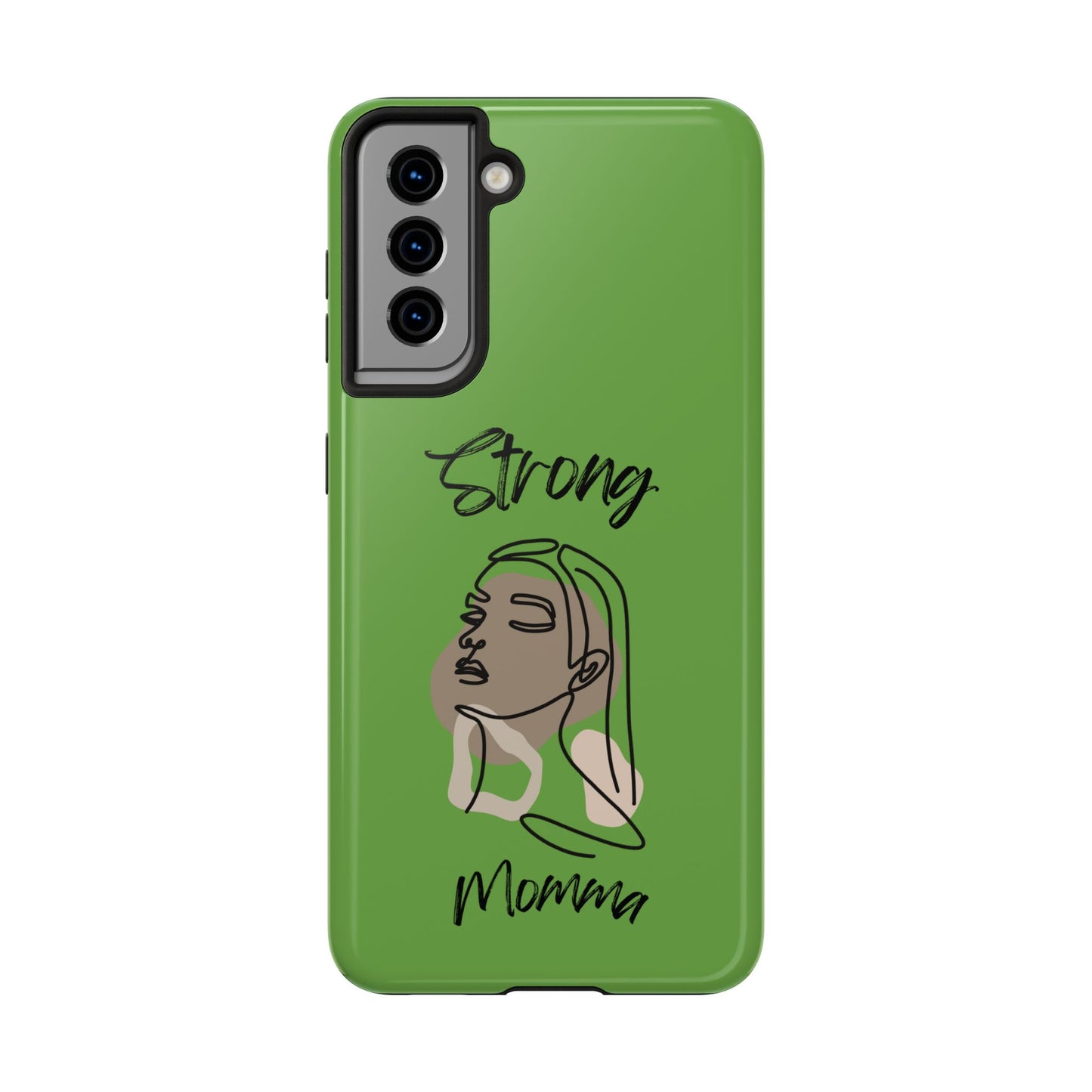 STRONG MOMMA Samsung Galaxy Tough Phone Cases (BL) Green