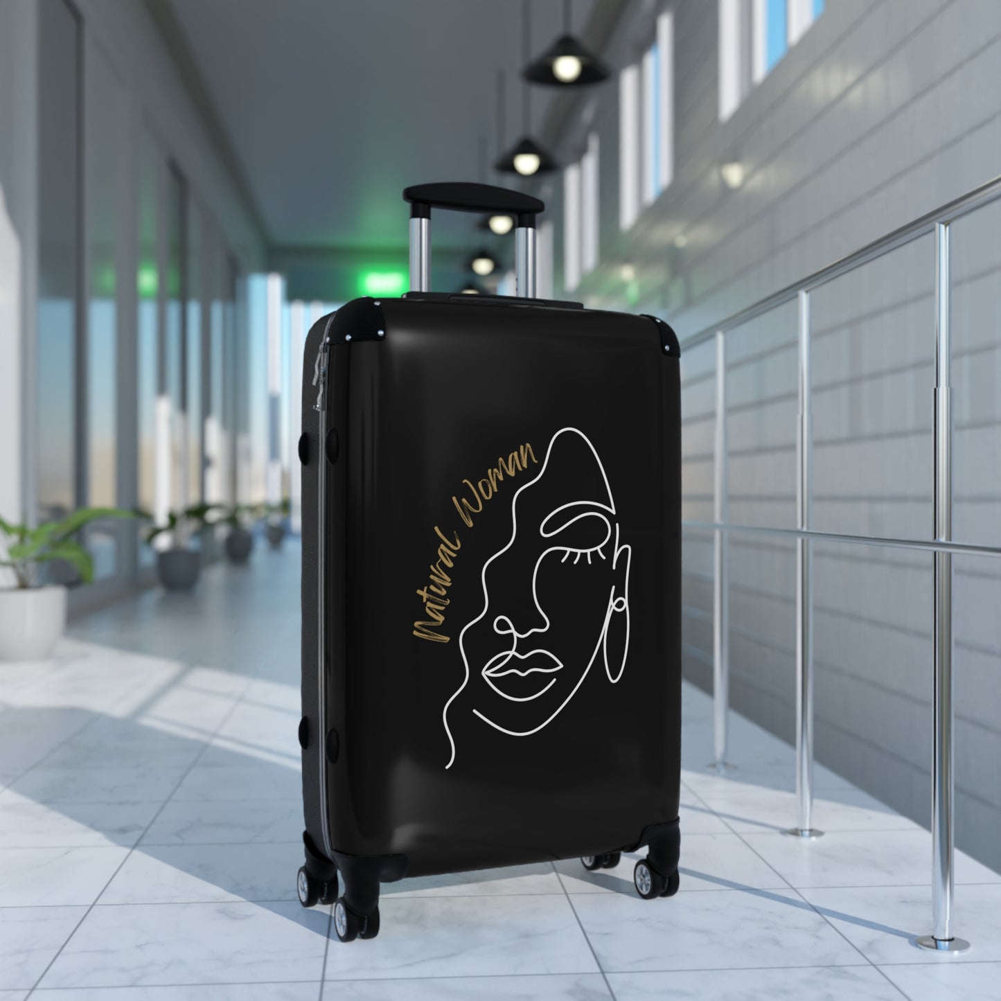 Natural Woman Half Face (WL) Suitcase BLACK
