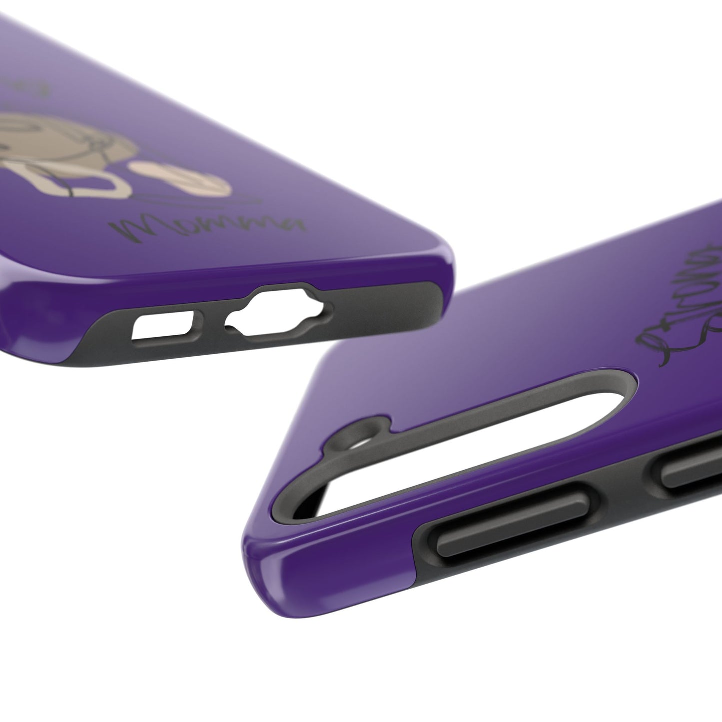 STRONG MOMMA Samsung Galaxy Tough Phone Cases (BL) Purple