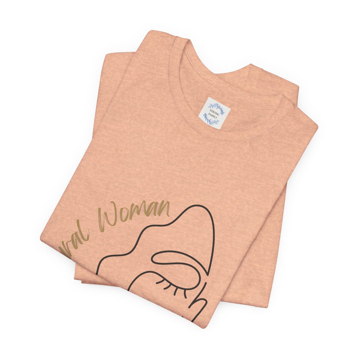 Natural Woman Half Face (BL) Short Sleeve T-Shirt