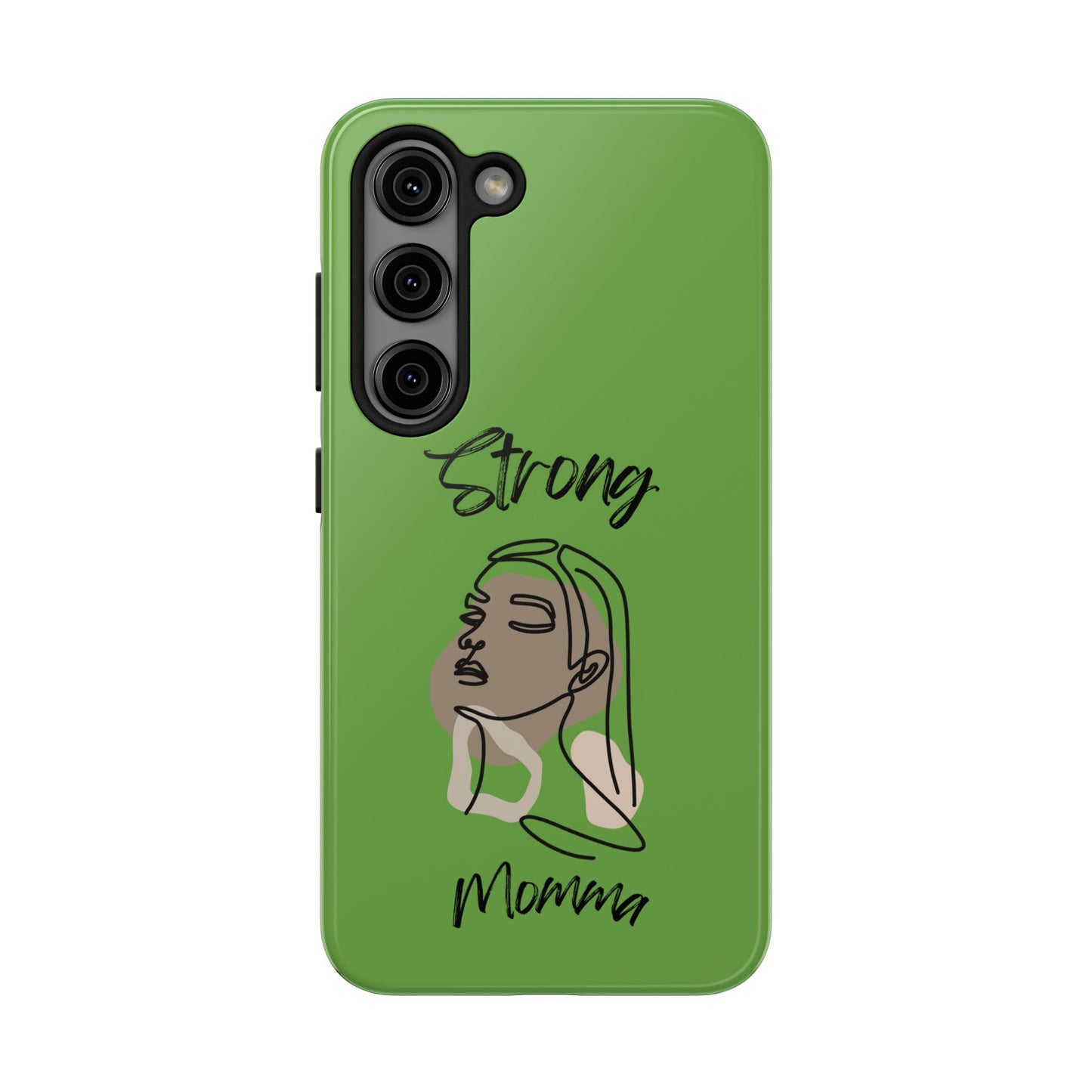 STRONG MOMMA Samsung Galaxy Tough Phone Cases (BL) Green