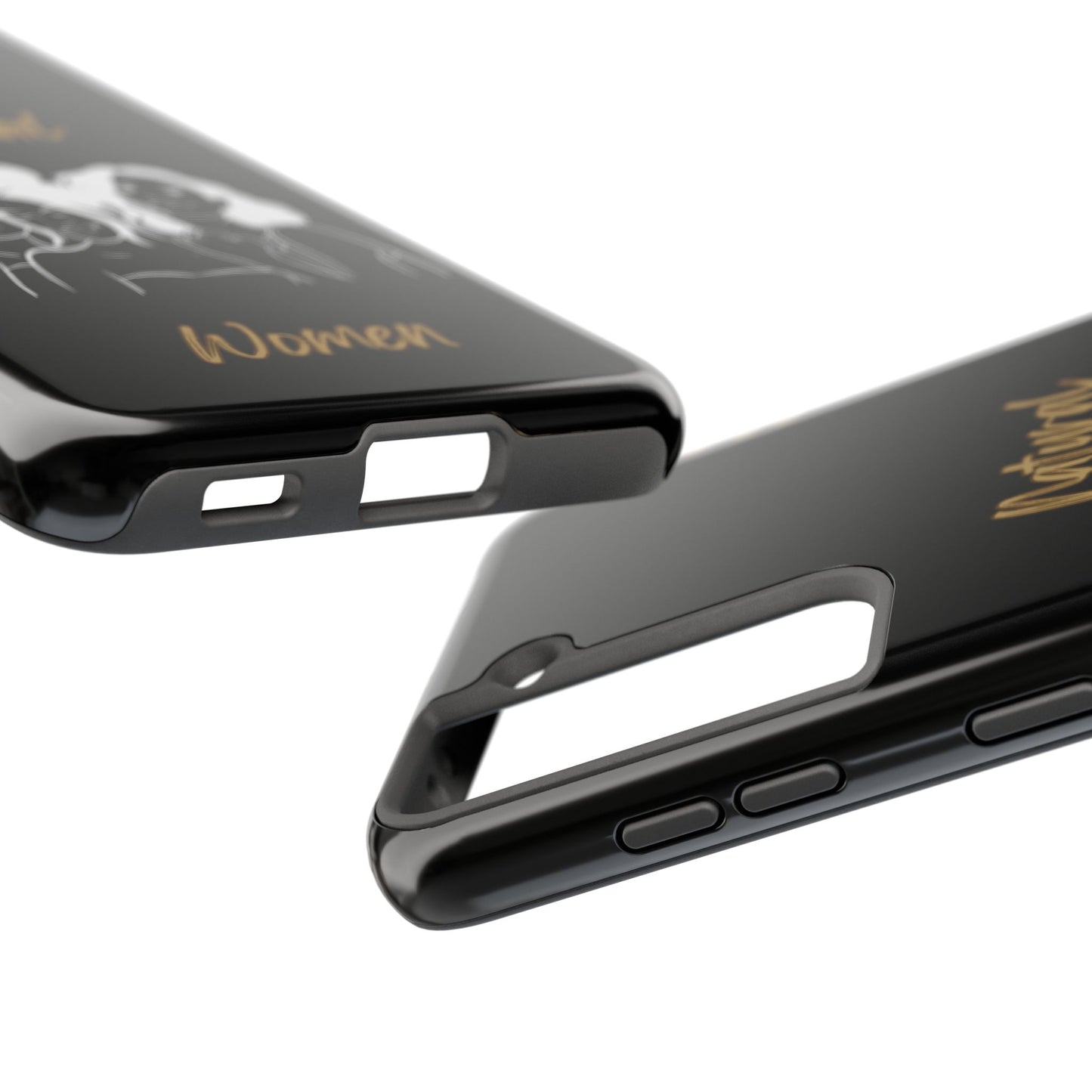 Natural Women Laughing Friends (WL)Tough Phone Cases BLACK