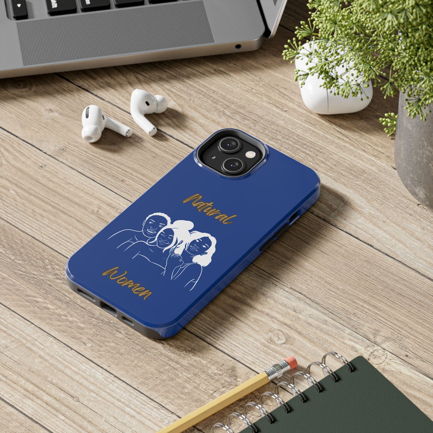 Natural Women Laughing Friends (WL)Tough Phone Cases DARK BLUE