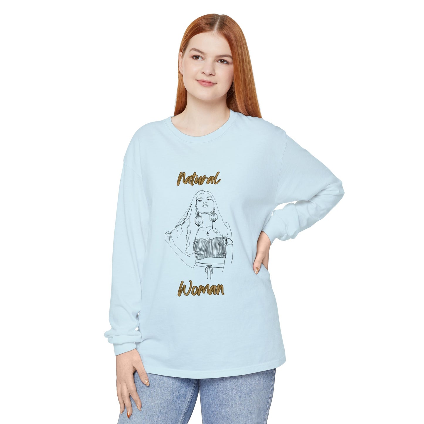 Natural Woman Thinking (BL) Long Sleeve T-Shirt