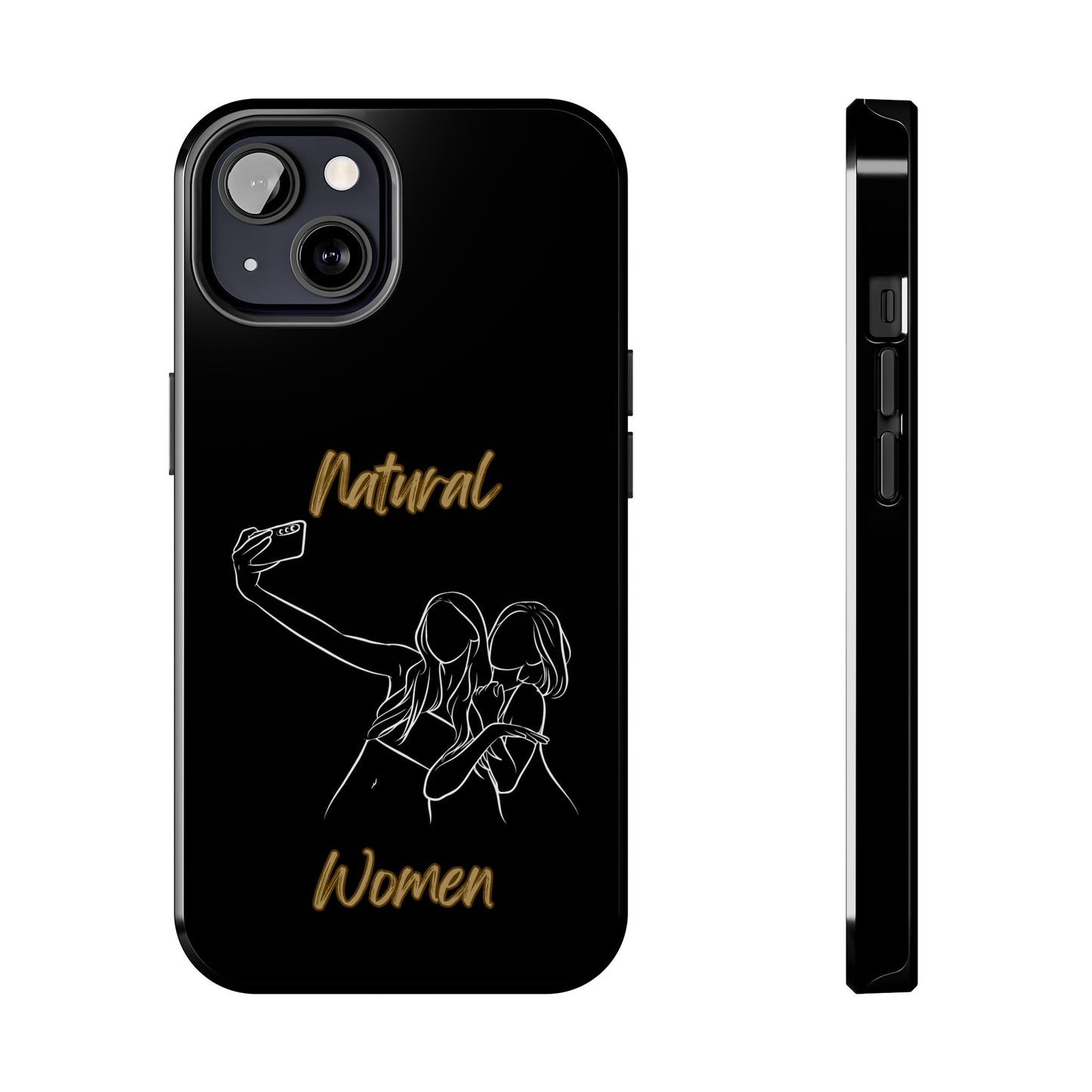 Natural Woman Friends Selfie (WL)Tough Phone Cases BLACK
