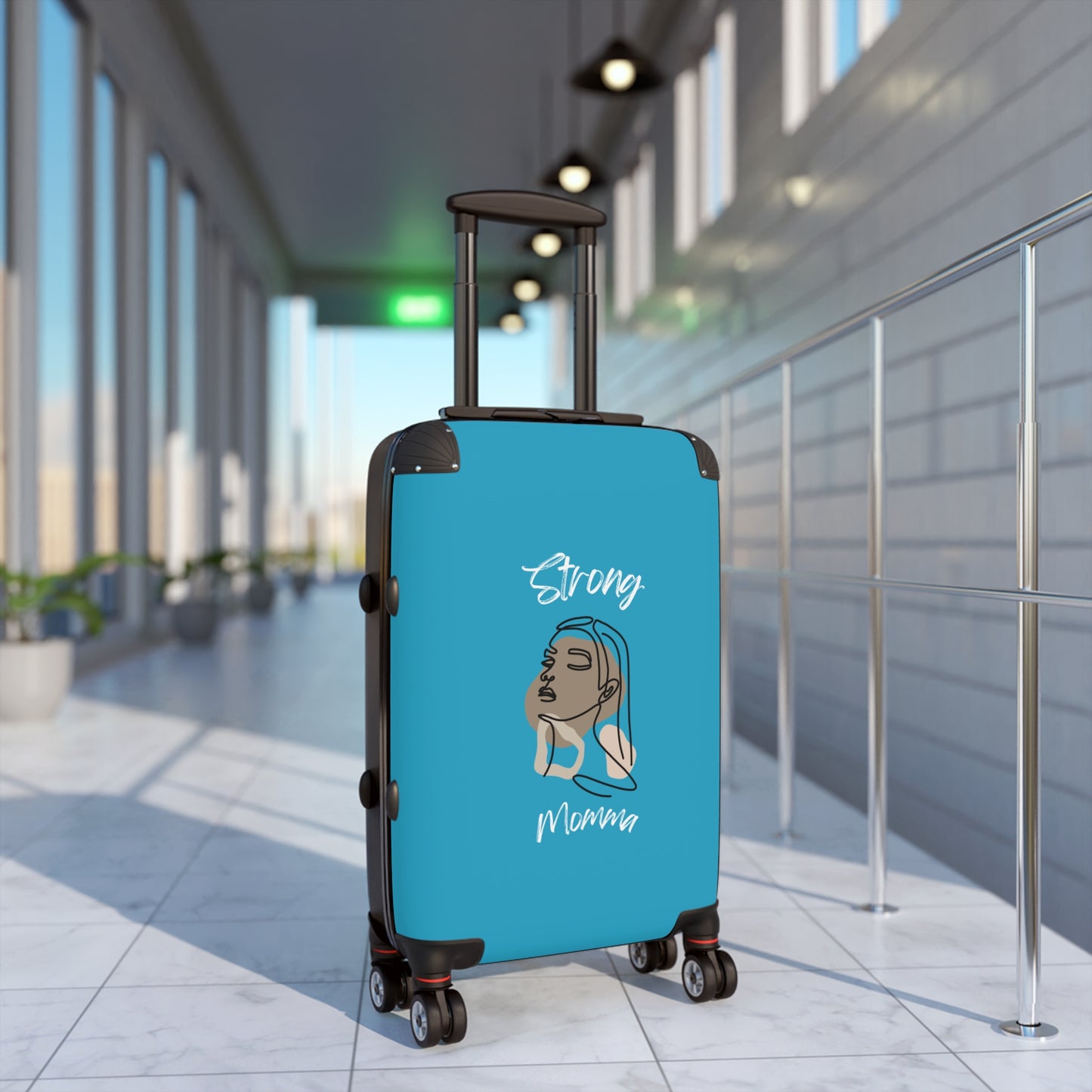 Strong Momma (WL) Luggage Bags TURQUOISE