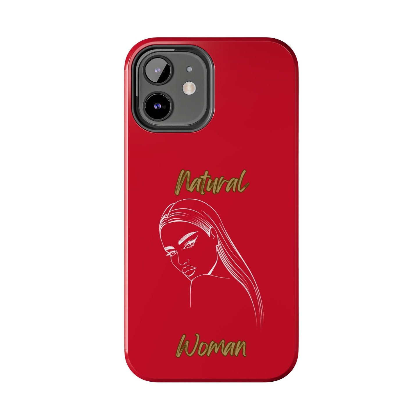 Natural Woman The Stare (WL)Tough Phone Cases DARK RED
