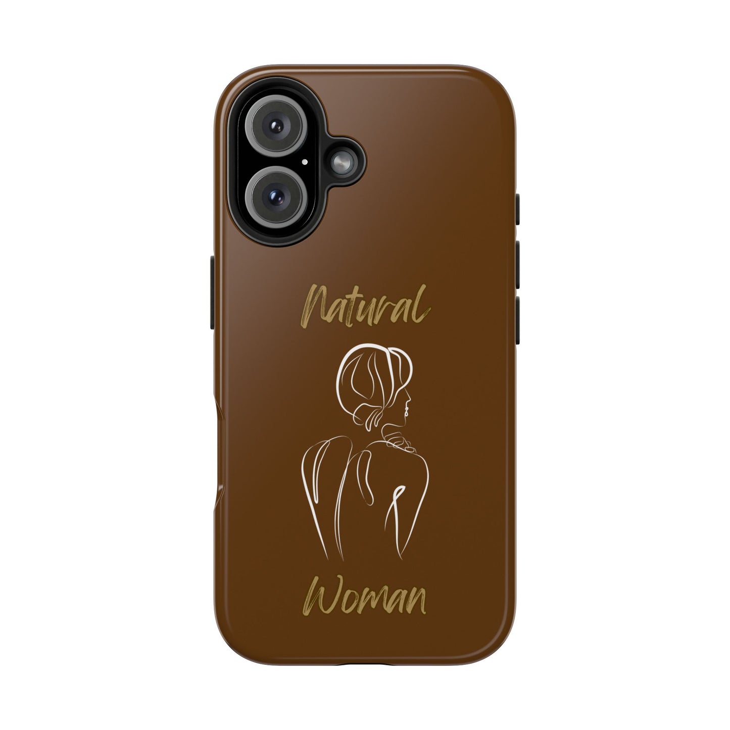 Natural Woman Back (WL)Tough Phone Cases BROWN