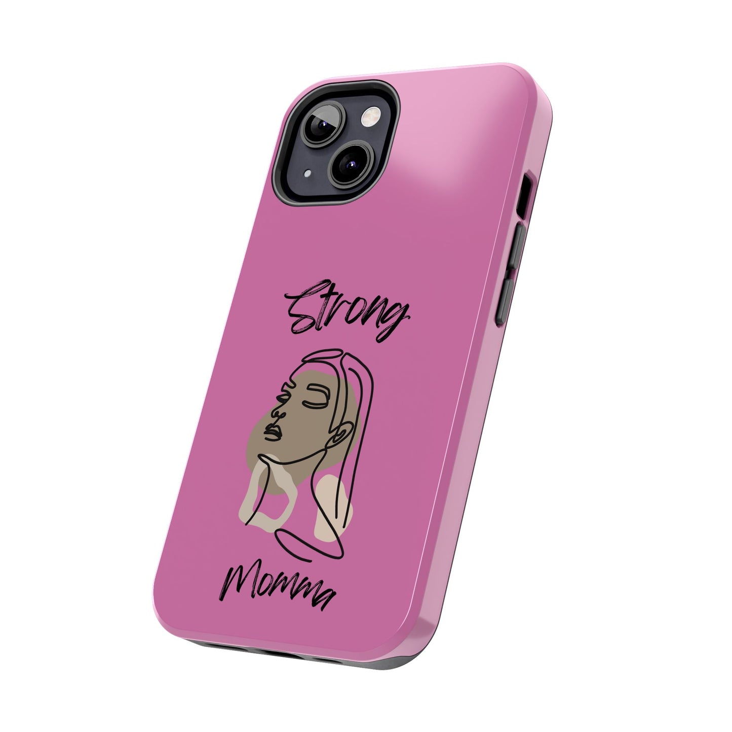 STRONG MOMMA Samsung Galaxy Tough Phone Cases (BL) Light Pink