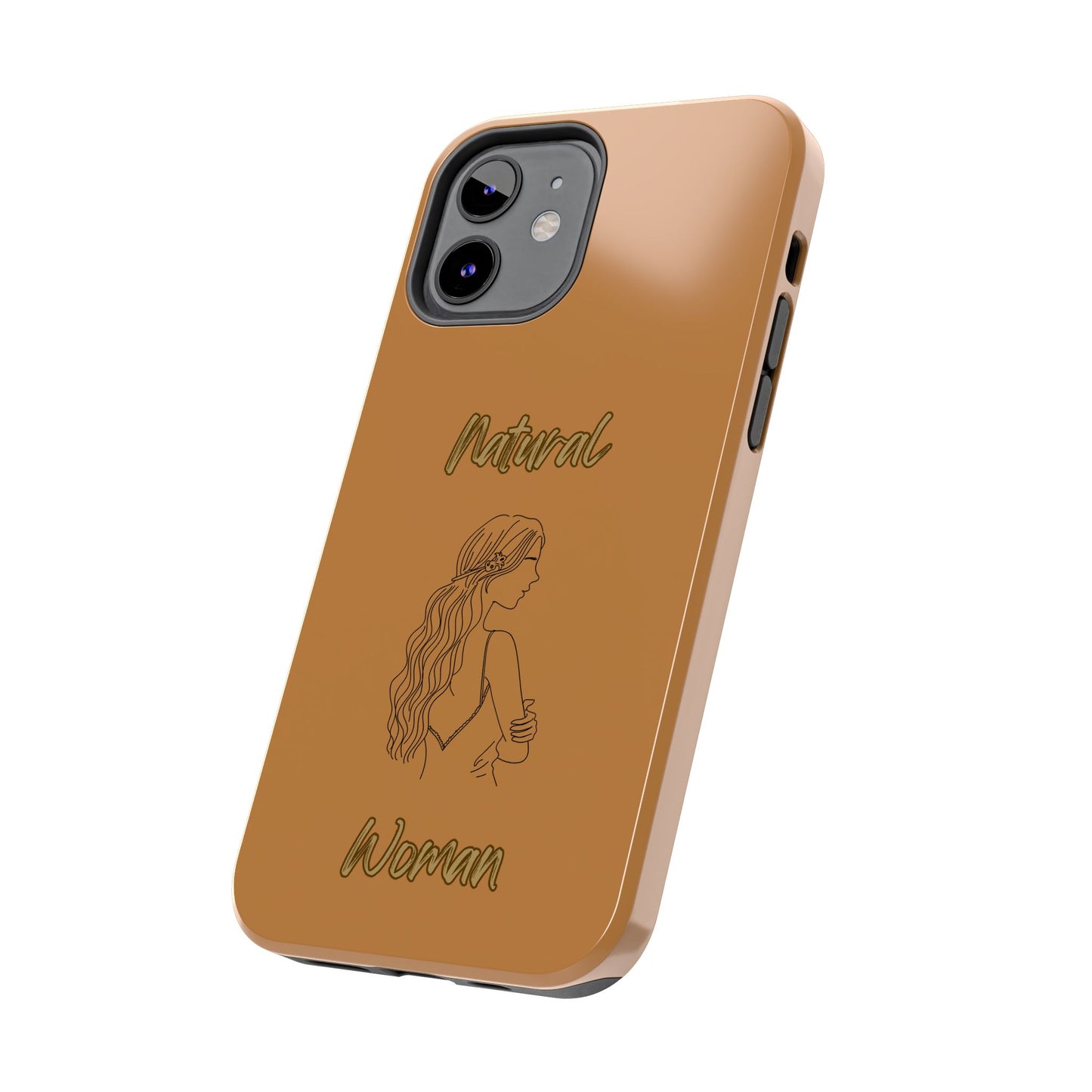 Natural Woman Young Woman (BL)Tough Phone Cases LIGHT BROWN