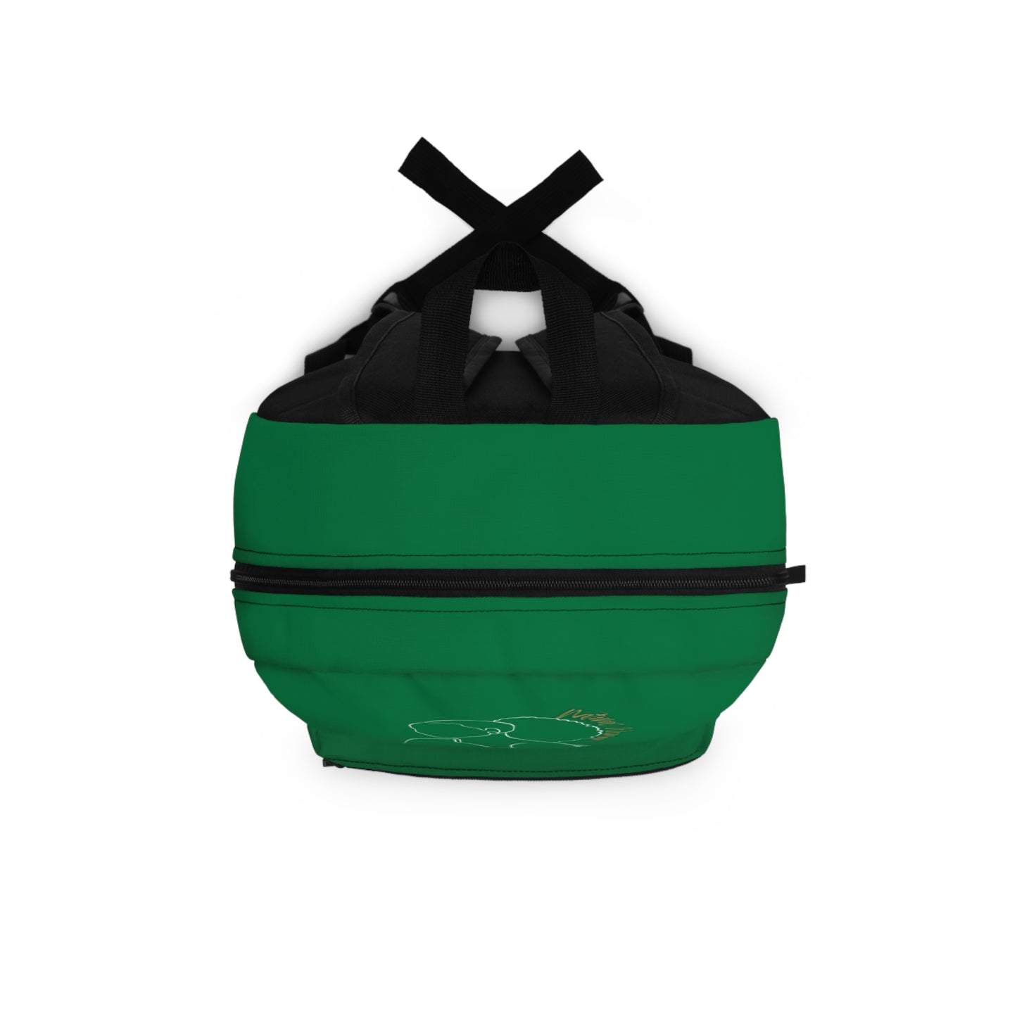 Natural Woman Behind Head Puff (WL) Backpack DARK GREEN