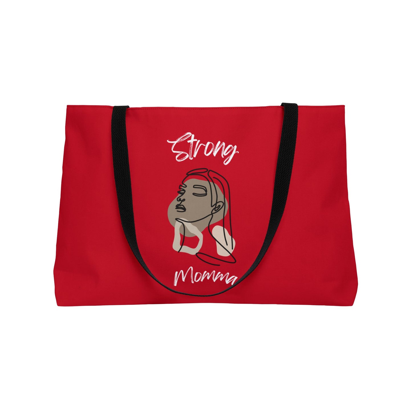 Strong Momma (WL) Weekender Tote Bag DARK RED