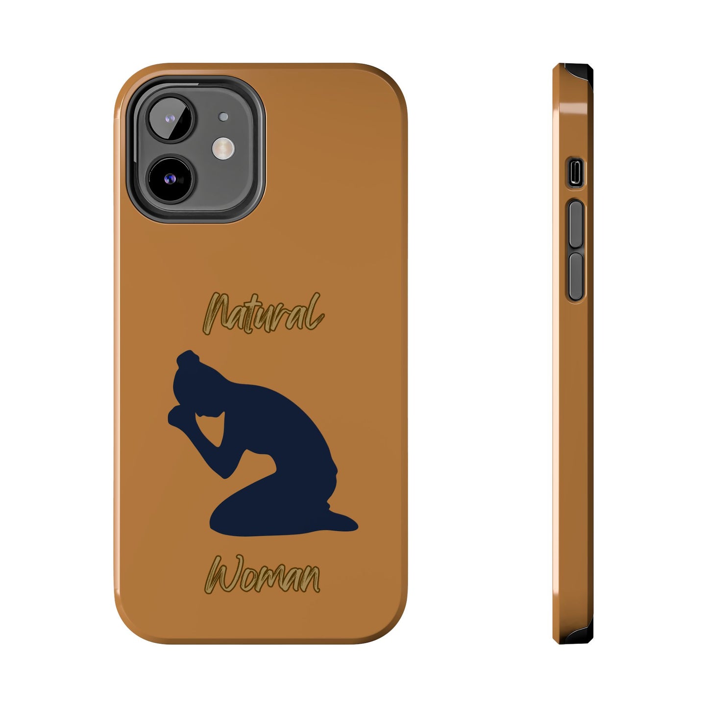 Natural Woman Pray (BL) Tough Phone Cases LIGHT BROWN