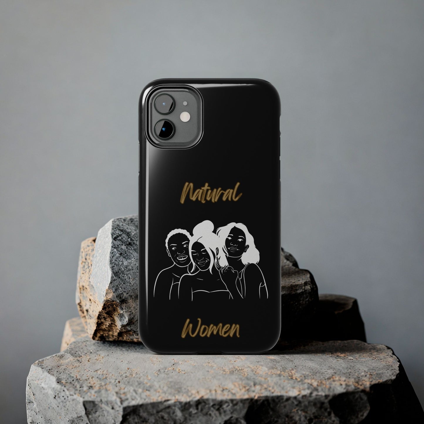 Natural Women Laughing Friends (WL)Tough Phone Cases BLACK
