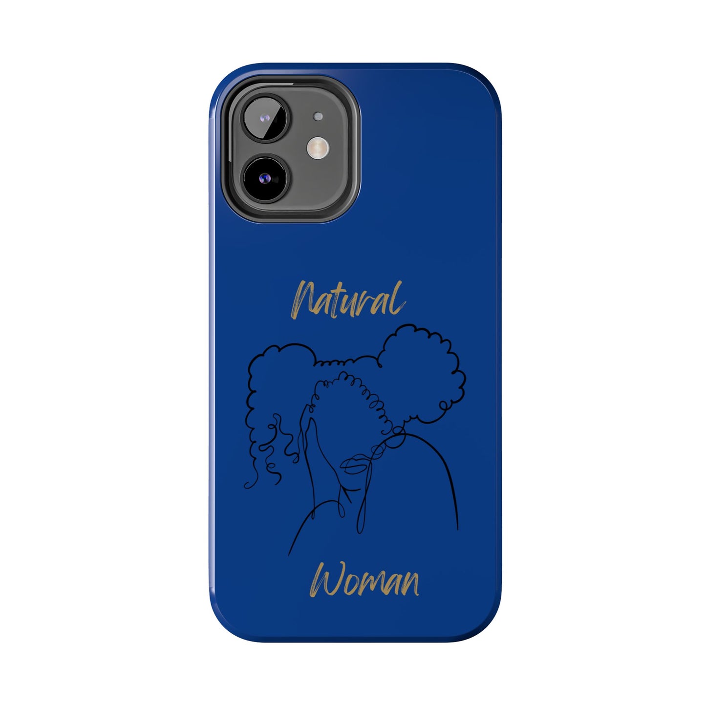 Natural Woman Twin Puffs (BL)Tough Phone Cases DARK BLUE