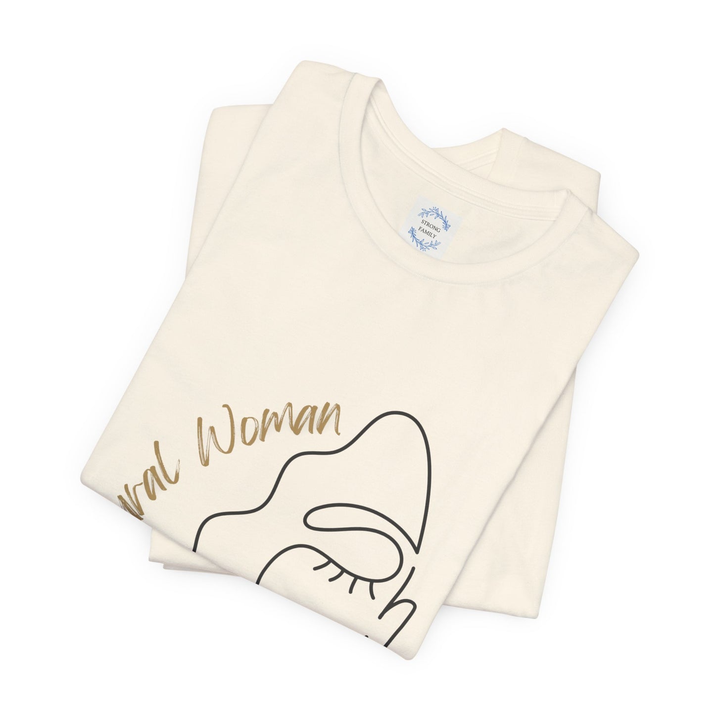 Natural Woman Half Face (BL) Short Sleeve T-Shirt