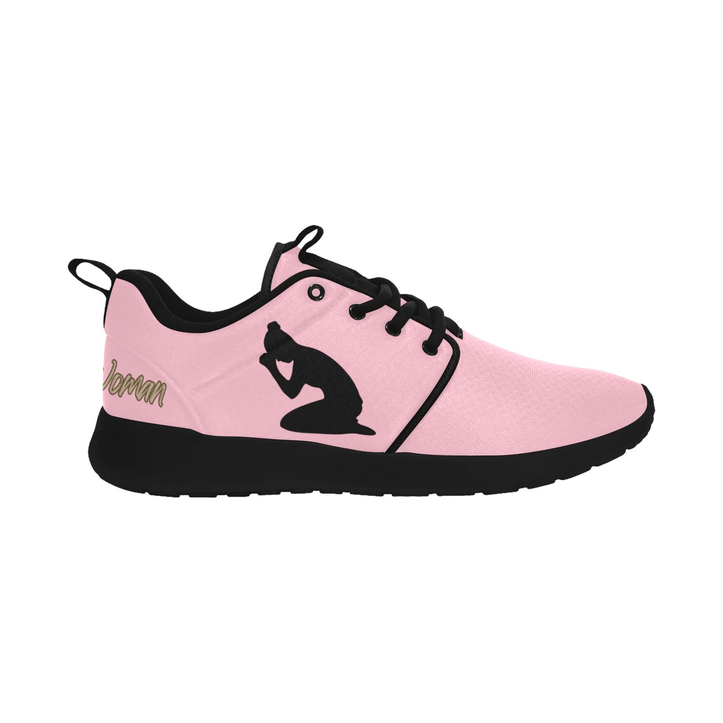 Natural Woman PRAY (BL) PINK w/ Black Sole Sneakers