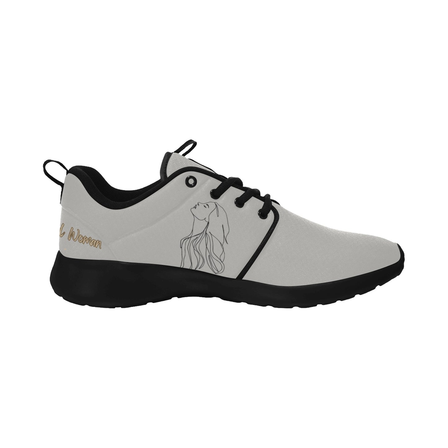 Natural Woman APPRECIATION (BL) GREY w/ Black Sole Sneakers