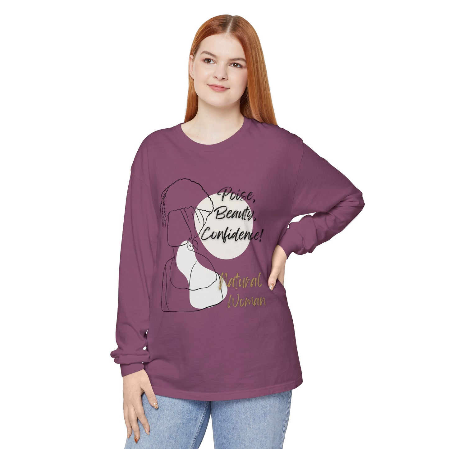 Natural Woman Puff (BL) Long Sleeve T-Shirt