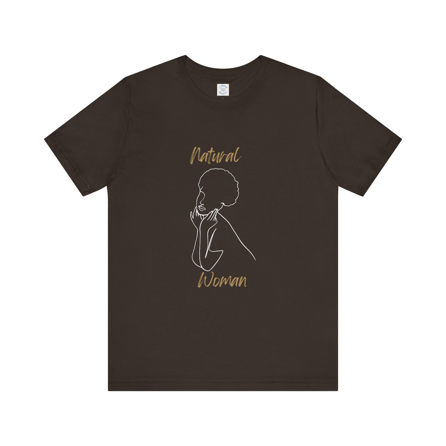 Natural Woman Cute Afro (WL) Short Sleeve T-Shirt