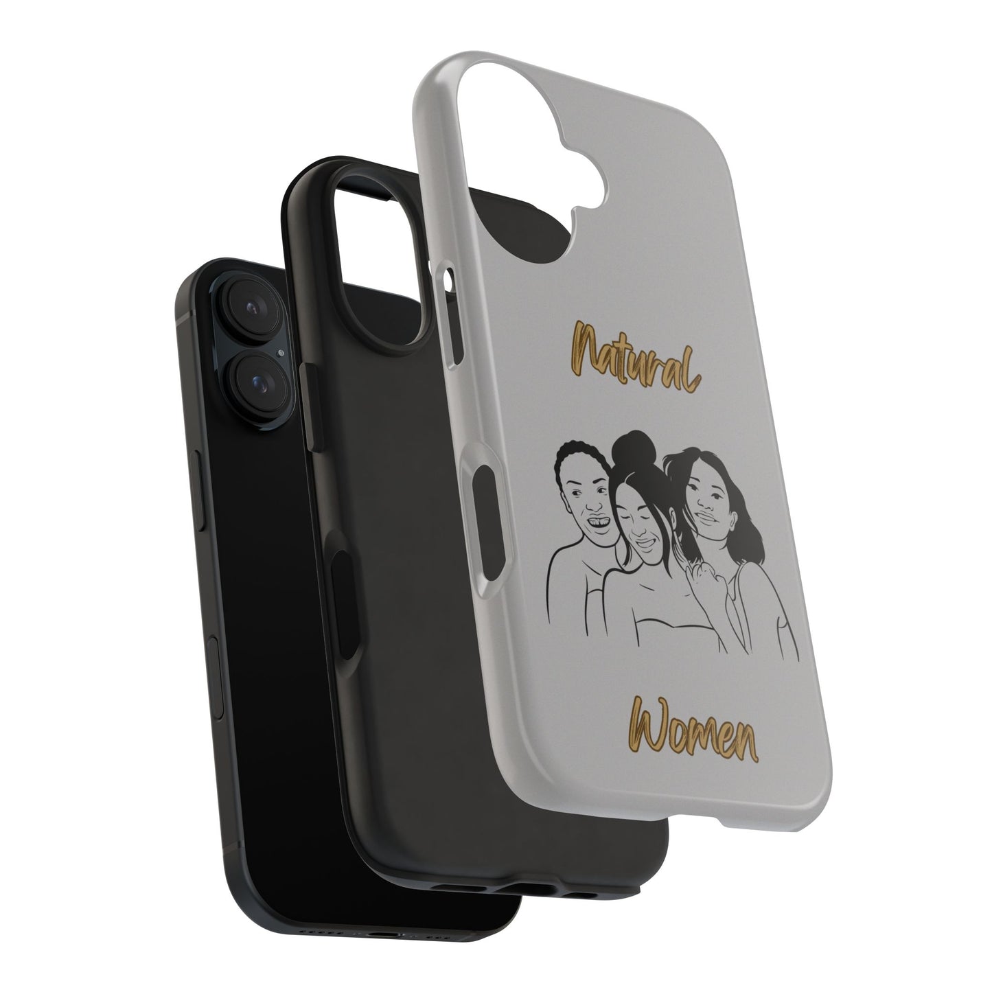 Natural Women Laughing Friends (BL)Tough Phone Cases LIGHT GREY