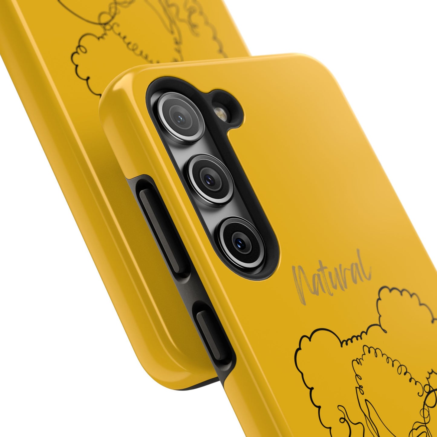 Natural Woman Twin Puffs (BL) Tough Phone Cases YELLOW
