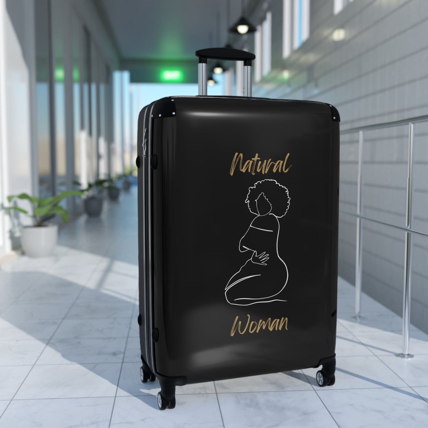 Natural Woman Hug (WL) Suitcase BLACK