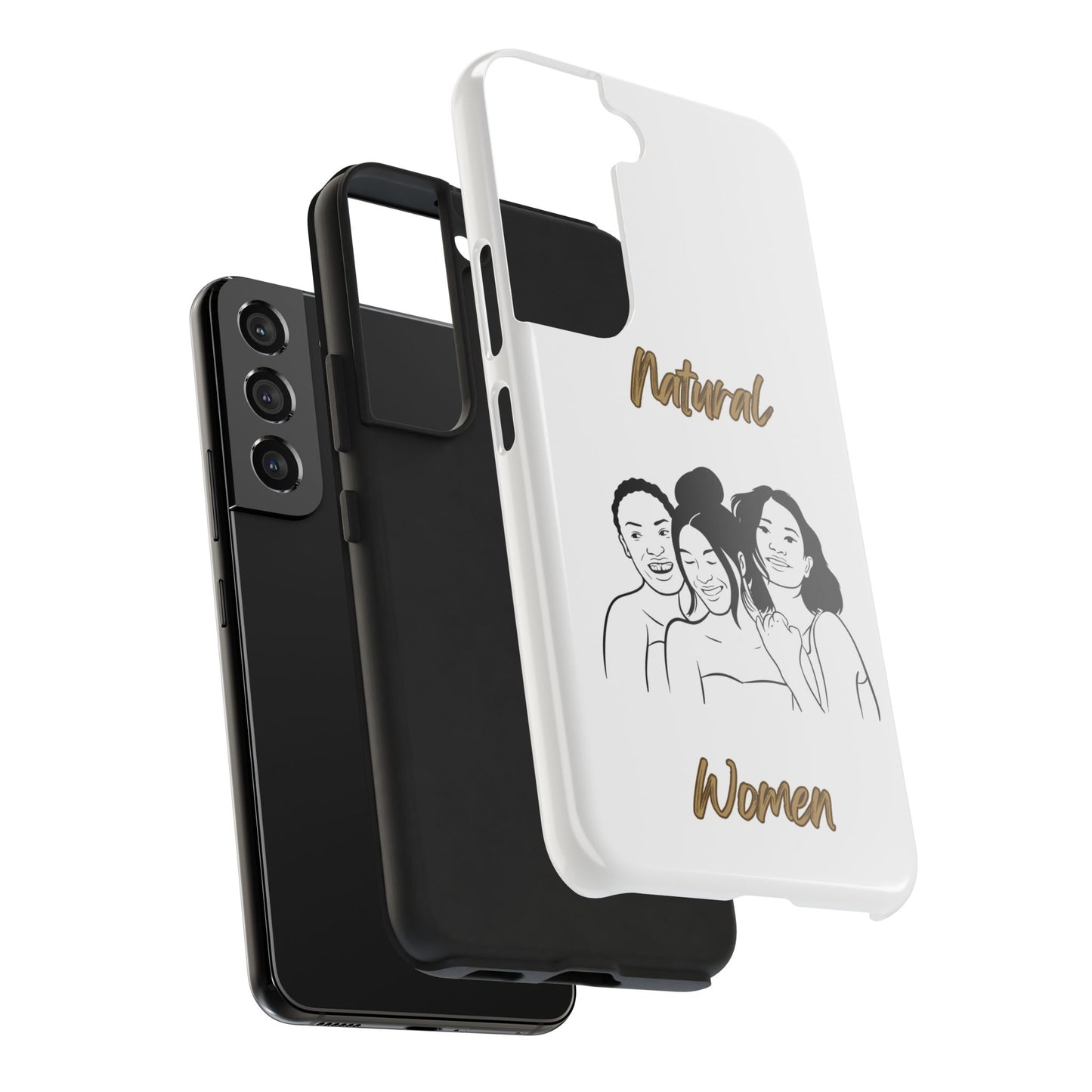 Natural Women Laughing Friends (BL)Tough Phone Cases WHITE